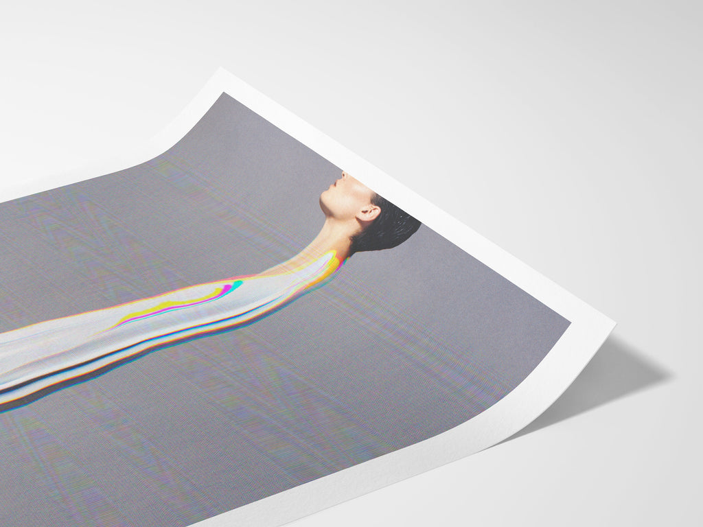 Surreal Altered Fashion Portrait Wall Art - Unique Futuristic Aesthetic Decor for Home or Office | Untitled (8) Giclée Print