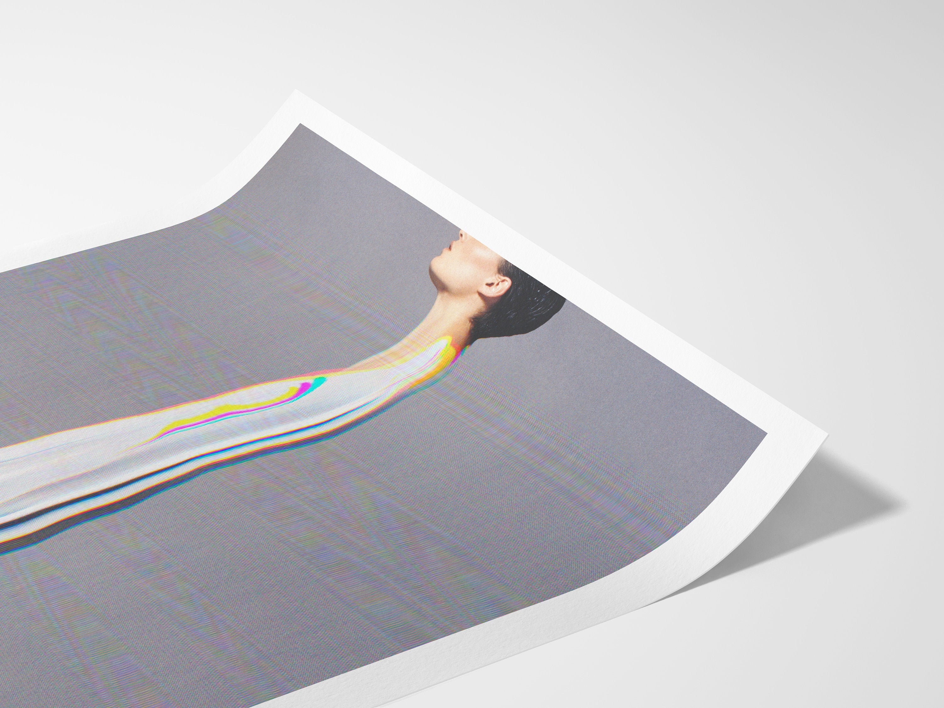 Surreal Altered Fashion Portrait Wall Art - Unique Futuristic Aesthetic Decor for Home or Office | Untitled (8) Giclée Print