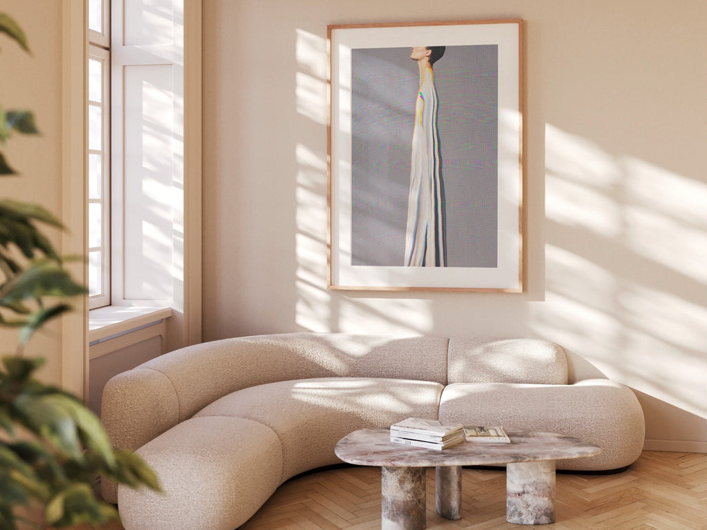 Surreal Altered Fashion Portrait Wall Art - Unique Futuristic Aesthetic Decor for Home or Office | Untitled (8) Giclée Print