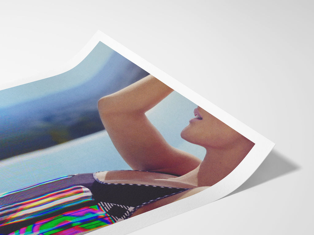 Surreal Altered Fashion Portrait Art - Colorful Glitch Aesthetic Wall Decor for Home or Office | Untitled (11) Giclée Print