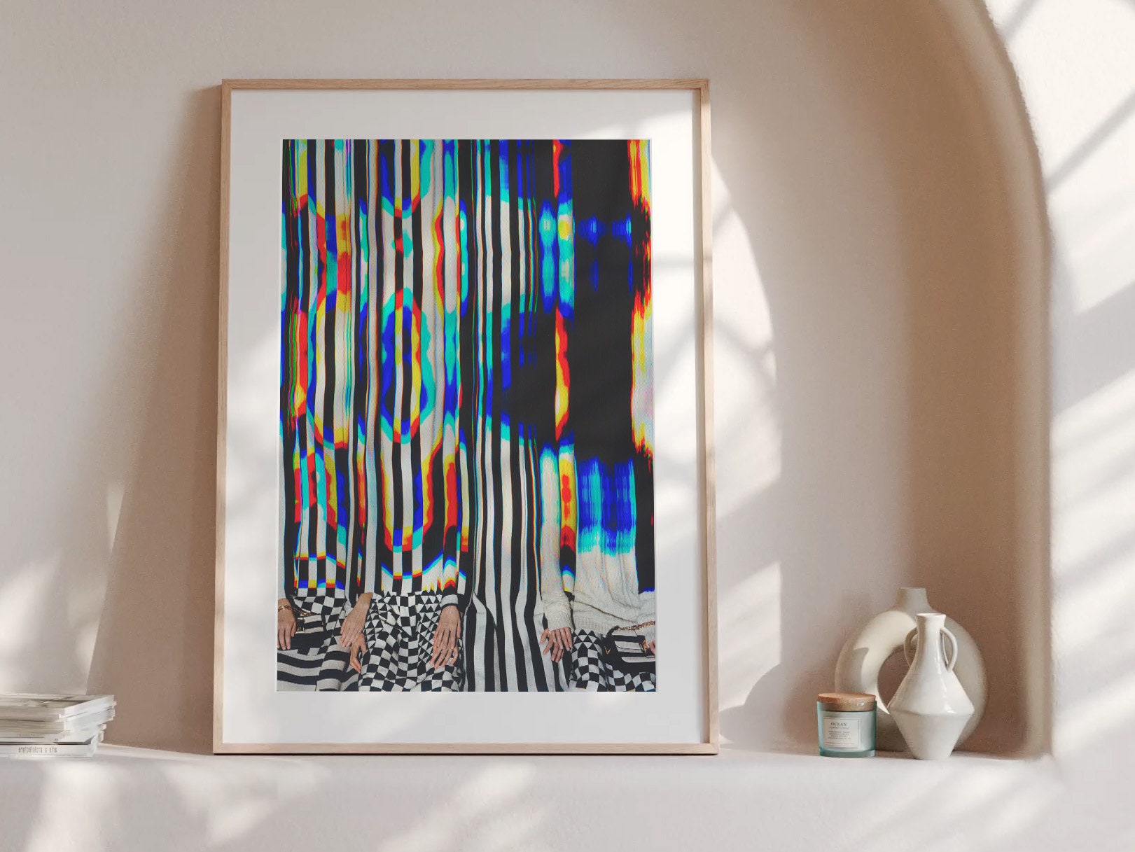 Psychedelic Altered Fashion Photo Wall Art - Postmodern Colorful Maximalist Decor for Home, Apartment, Office | Untitled (16) Giclée Print