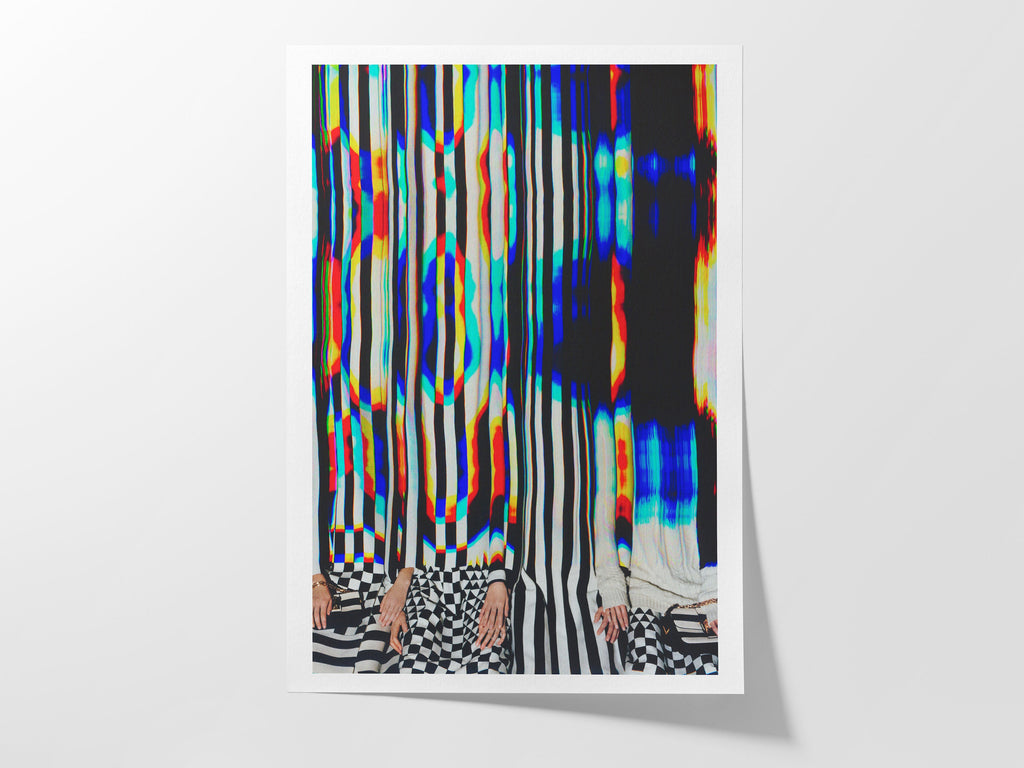 Psychedelic Altered Fashion Photo Wall Art - Postmodern Colorful Maximalist Decor for Home, Apartment, Office | Untitled (16) Giclée Print