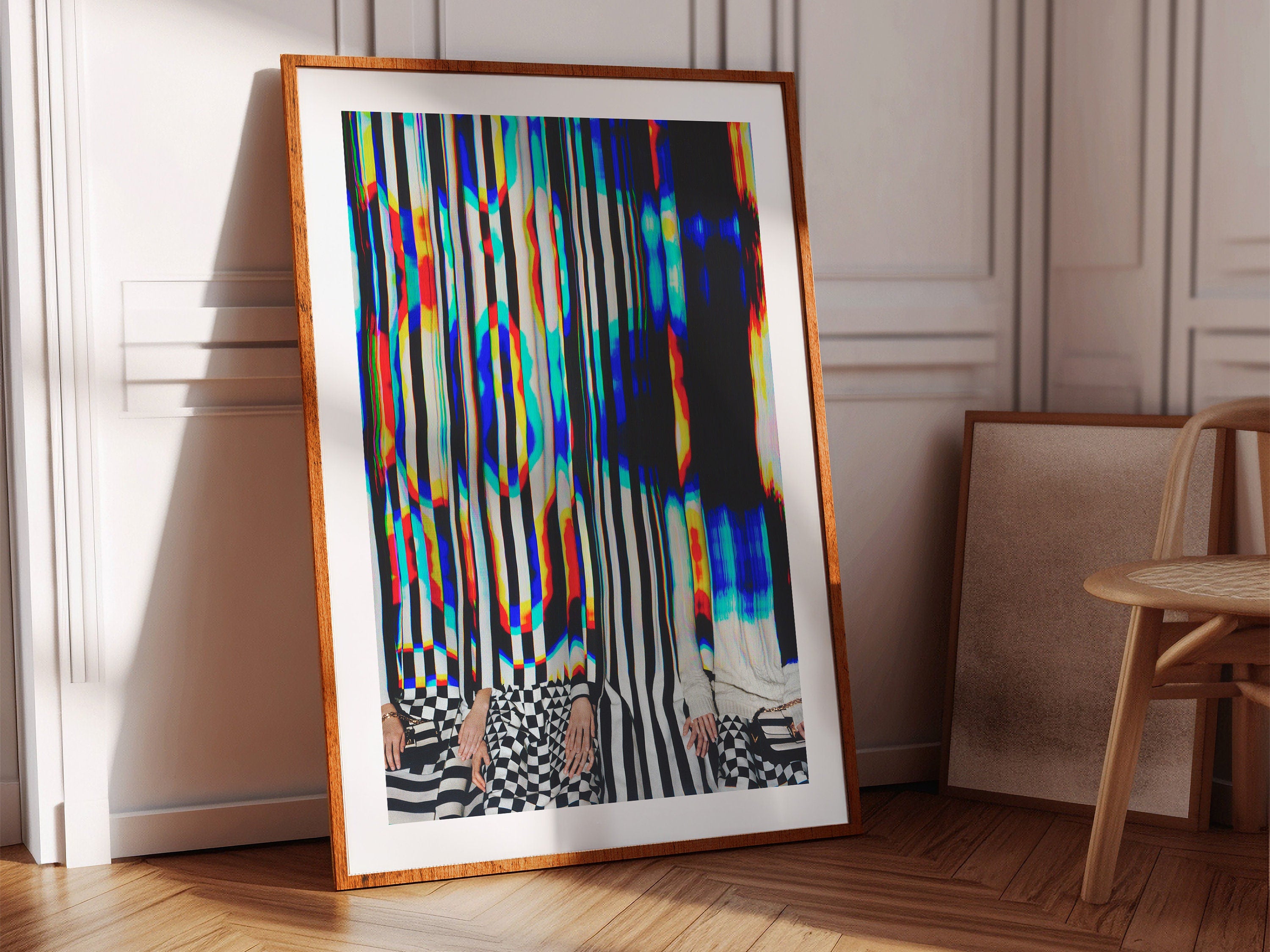 Psychedelic Altered Fashion Photo Wall Art - Postmodern Colorful Maximalist Decor for Home, Apartment, Office | Untitled (16) Giclée Print