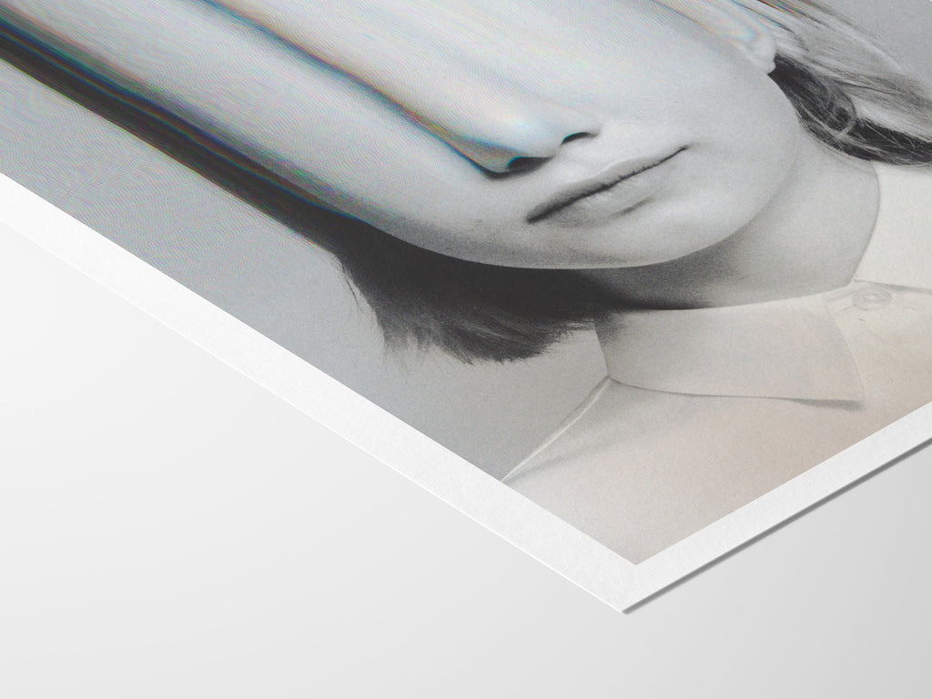 Distorted Portrait Art Print - Surreal Minimalist Aesthetic for Contemporary Home Decor | Untitled (24) Giclée Print