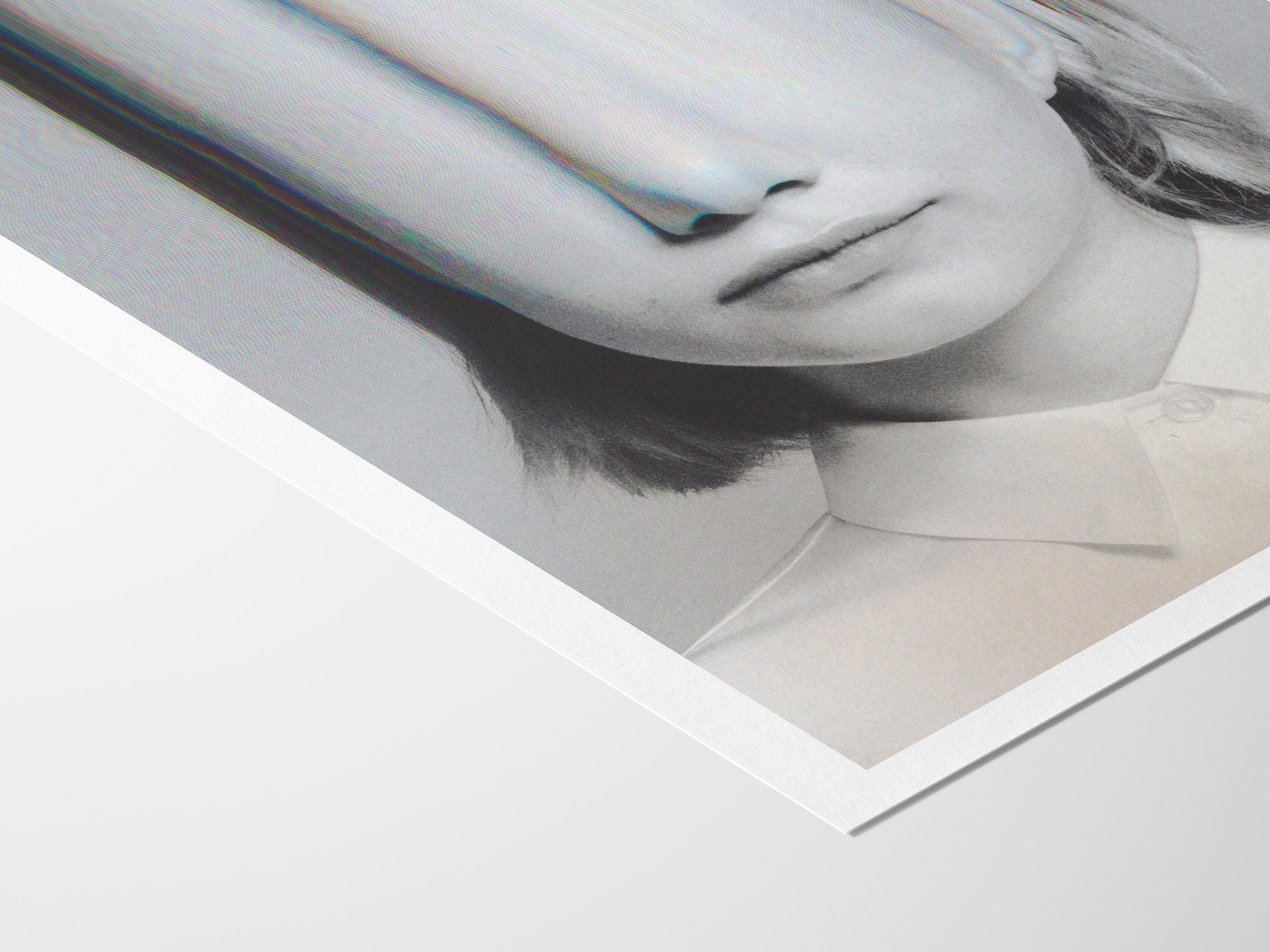 Distorted Portrait Art Print - Surreal Minimalist Aesthetic for Contemporary Home Decor | Untitled (24) Giclée Print