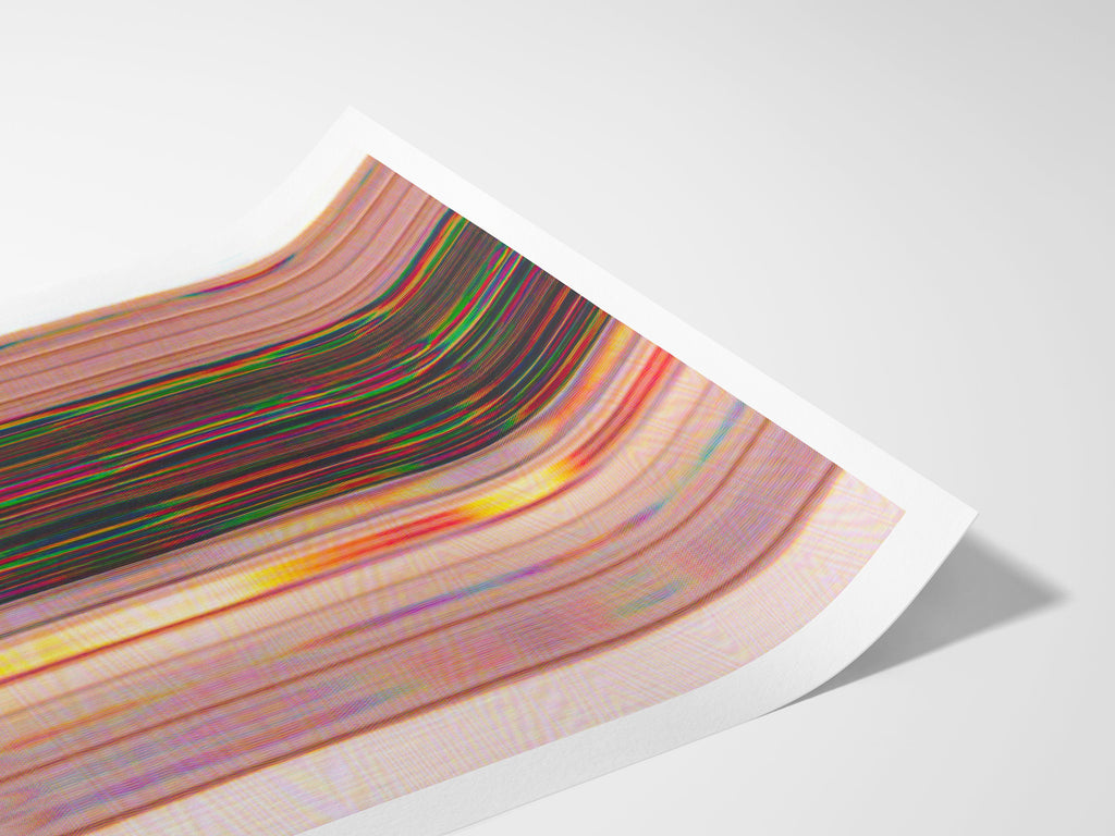 Surreal Altered Fashion Portrait Wall Art - Colorful Glitch Aesthetic for Contemporary Home Decor | Untitled (28) Giclée Print