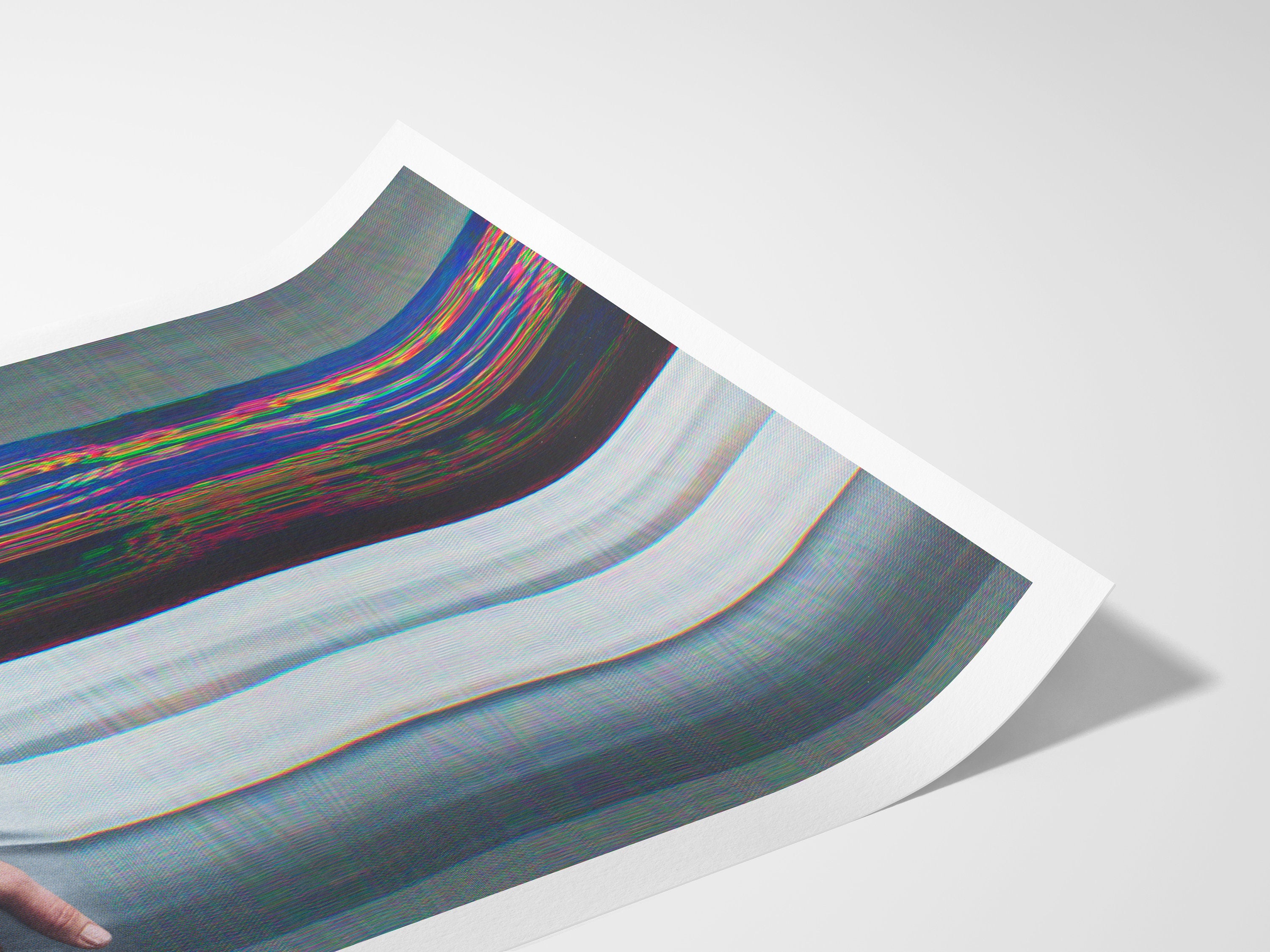 Surreal Altered Portrait of Embracing Figures - Unique Abstract Wall Art for Modern Home Decor | Untitled (34) Giclée Print