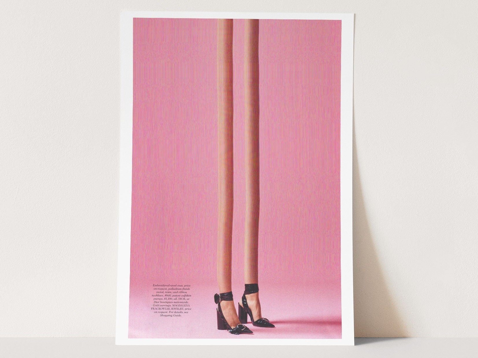 Pink Altered Fashion Photo Wall Art - Cute Feminine Wall Decor For Bedroom, Bathroom, Living Room, Office | Untitled (45) Giclée Print