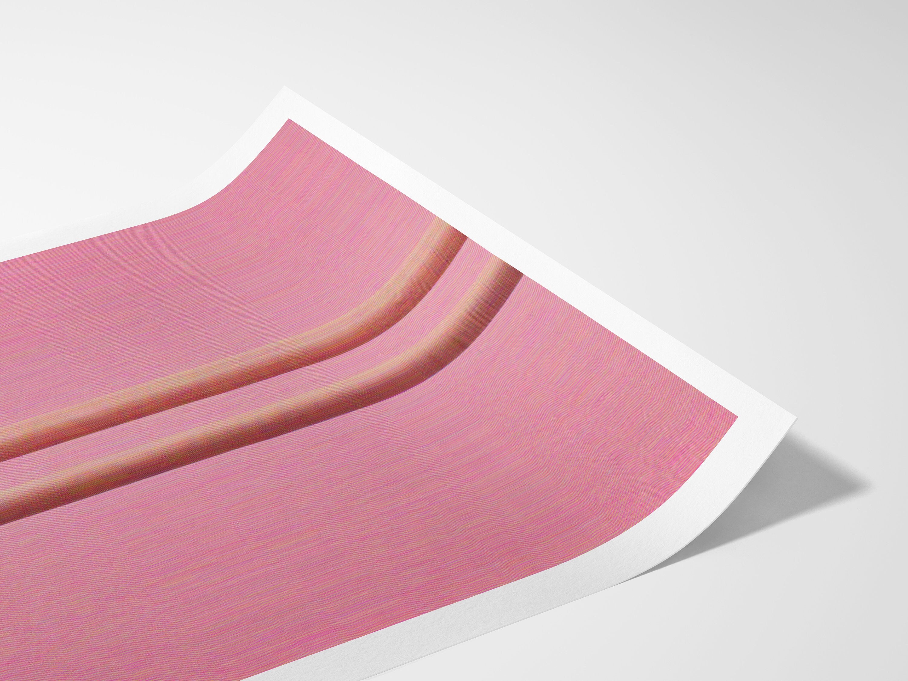 Pink Altered Fashion Photo Wall Art - Cute Feminine Wall Decor For Bedroom, Bathroom, Living Room, Office | Untitled (45) Giclée Print