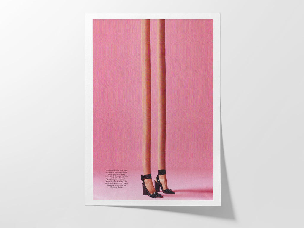 Pink Altered Fashion Photo Wall Art - Cute Feminine Wall Decor For Bedroom, Bathroom, Living Room, Office | Untitled (45) Giclée Print