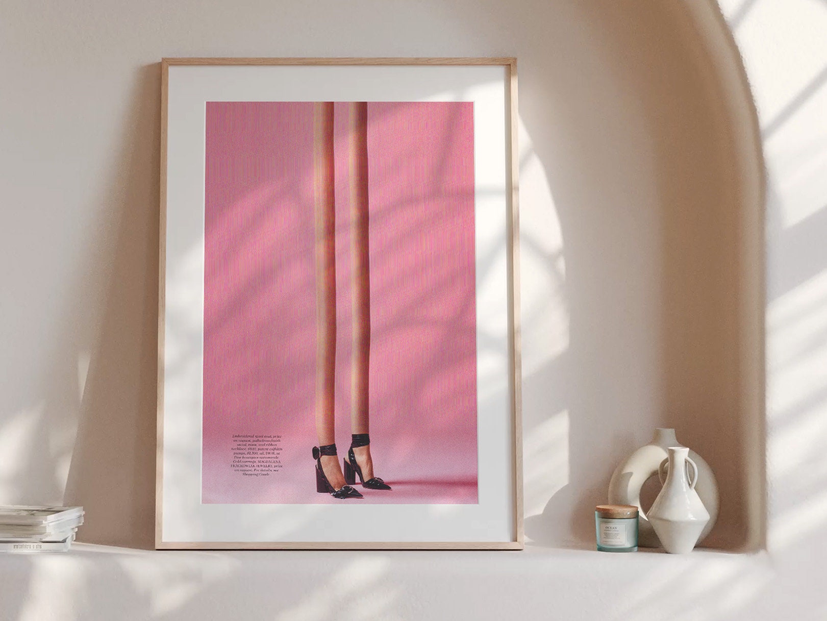 Pink Altered Fashion Photo Wall Art - Cute Feminine Wall Decor For Bedroom, Bathroom, Living Room, Office | Untitled (45) Giclée Print