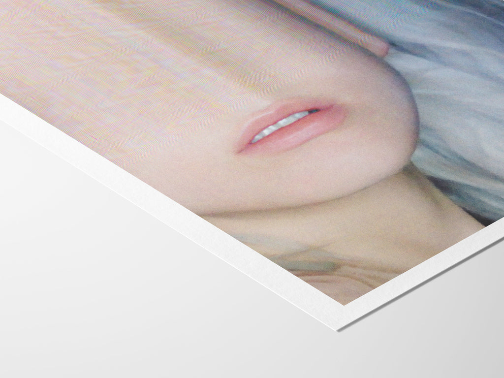 Surreal Altered Portrait Wall Art - Dreamy Feminine Glitch Aesthetic for Contemporary Home Decor | Untitled (48) Giclée Print