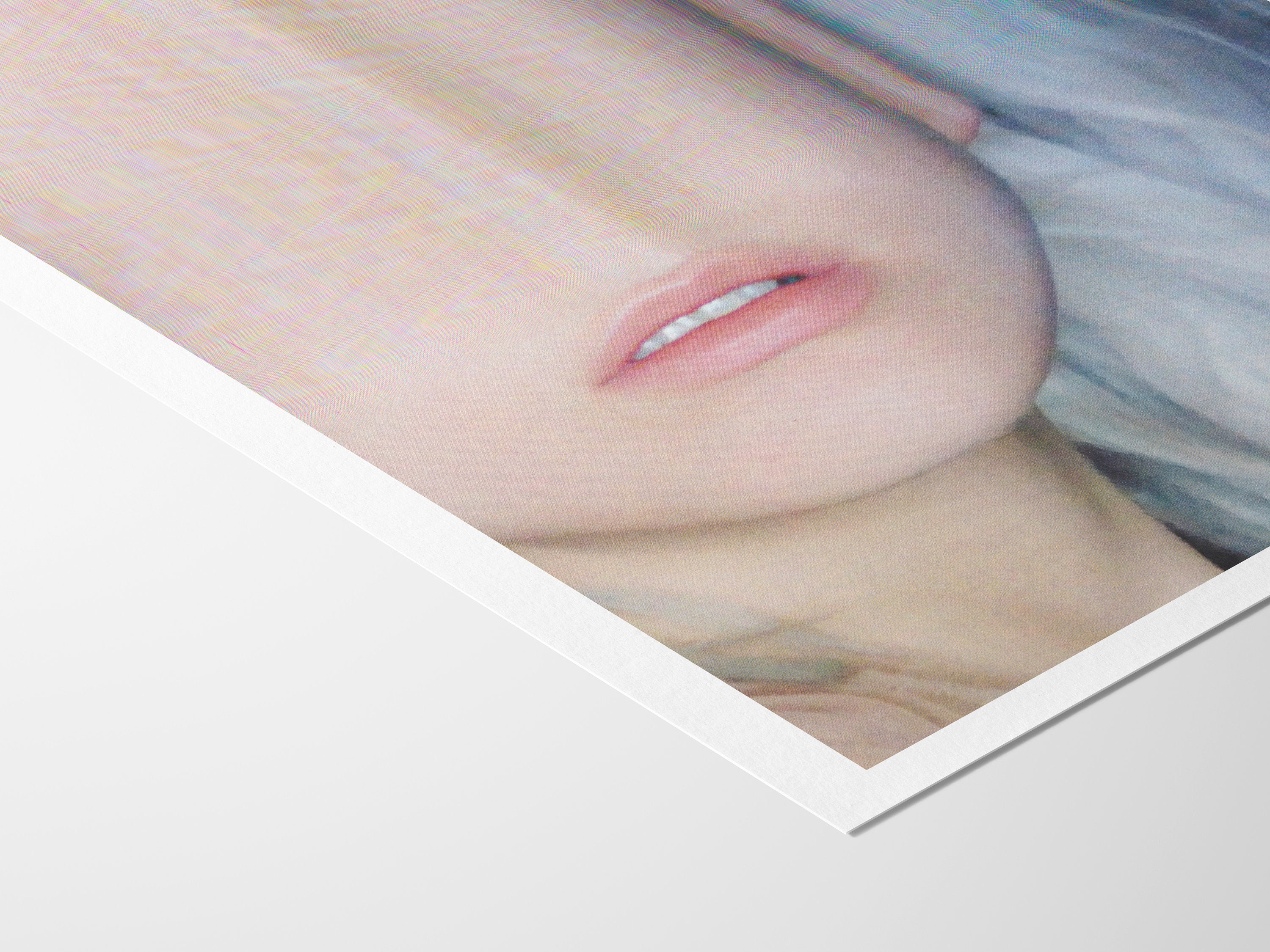 Surreal Altered Portrait Wall Art - Dreamy Feminine Glitch Aesthetic for Contemporary Home Decor | Untitled (48) Giclée Print