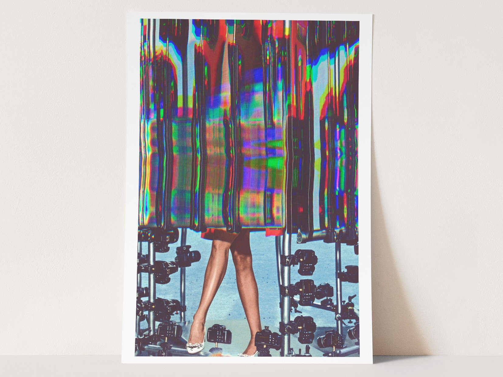 Psychedelic Altered Fashion Photography - Colorful Abstract Wall Art for Contemporary Home Decor | Untitled (49) Giclée Print