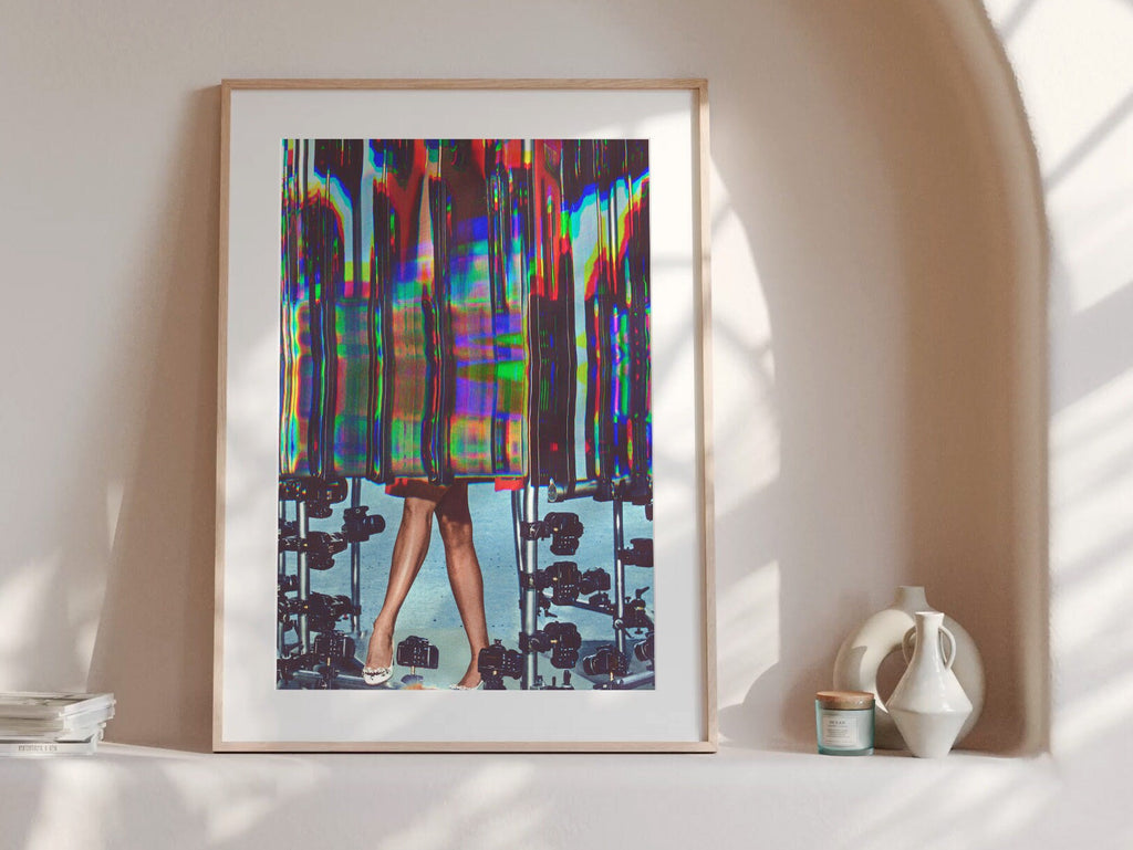 Psychedelic Altered Fashion Photography - Colorful Abstract Wall Art for Contemporary Home Decor | Untitled (49) Giclée Print