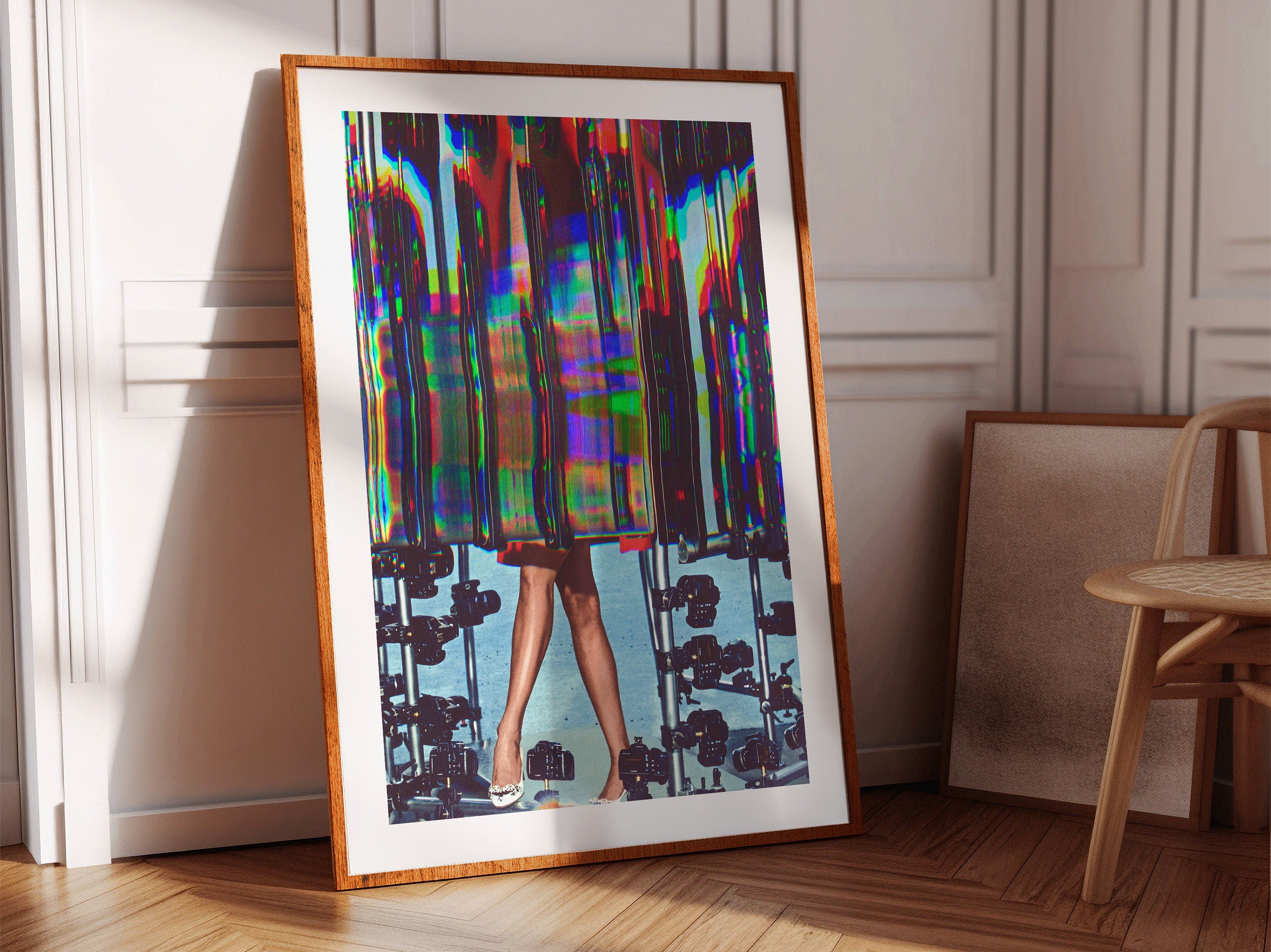 Psychedelic Altered Fashion Photography - Colorful Abstract Wall Art for Contemporary Home Decor | Untitled (49) Giclée Print