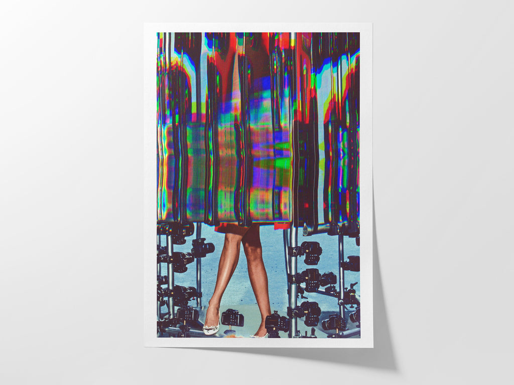 Psychedelic Altered Fashion Photography - Colorful Abstract Wall Art for Contemporary Home Decor | Untitled (49) Giclée Print