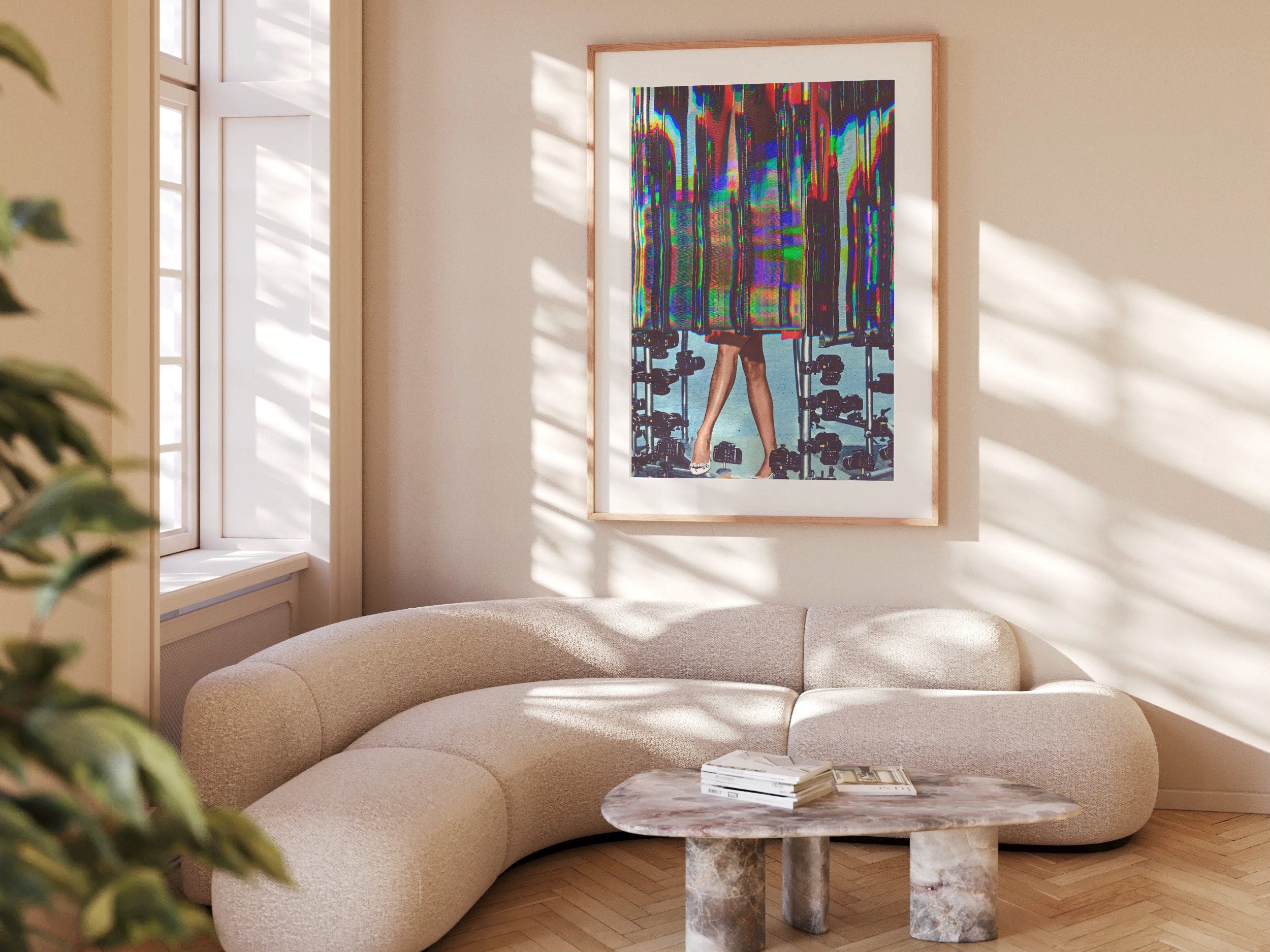 Psychedelic Altered Fashion Photography - Colorful Abstract Wall Art for Contemporary Home Decor | Untitled (49) Giclée Print