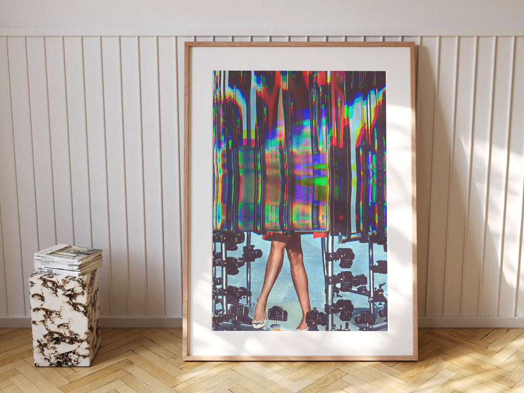 Psychedelic Altered Fashion Photography - Colorful Abstract Wall Art for Contemporary Home Decor | Untitled (49) Giclée Print