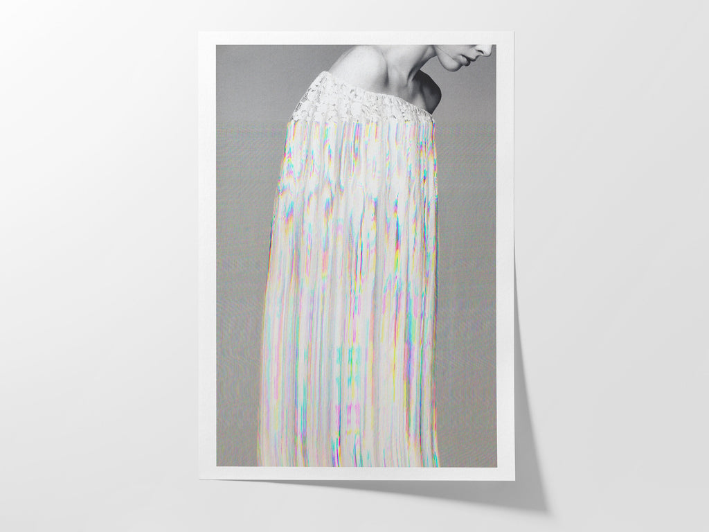 Ethereal Altered Fashion Portrait - Surreal Minimalist Wall Art for Contemporary Home Decor | Untitled (50) Giclée Print