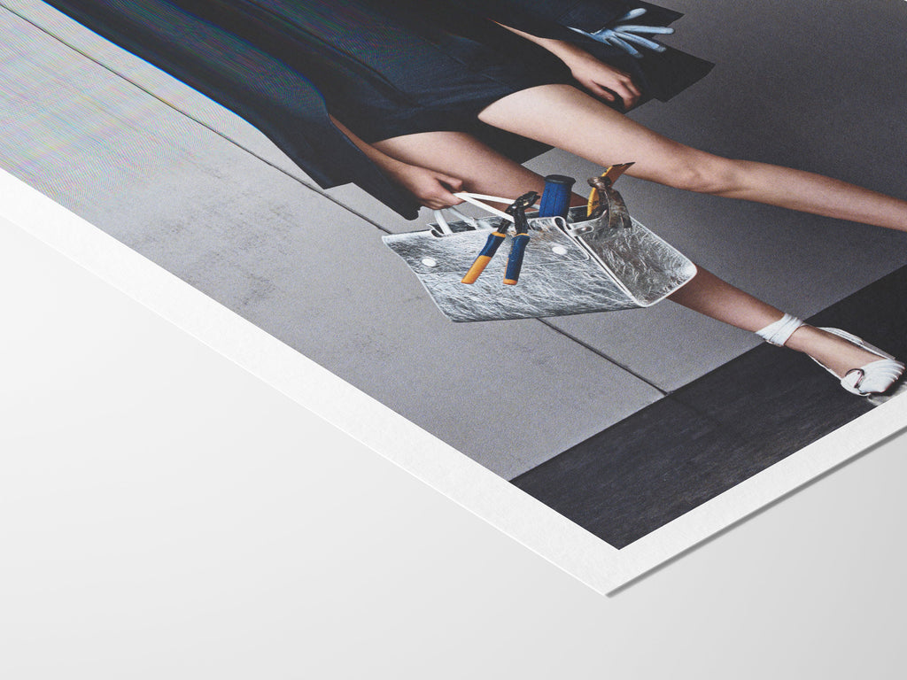 Surrealist Altered Fashion Portrait - Unique Abstract Wall Art for Contemporary Home Decor | Untitled (57) Giclée Print