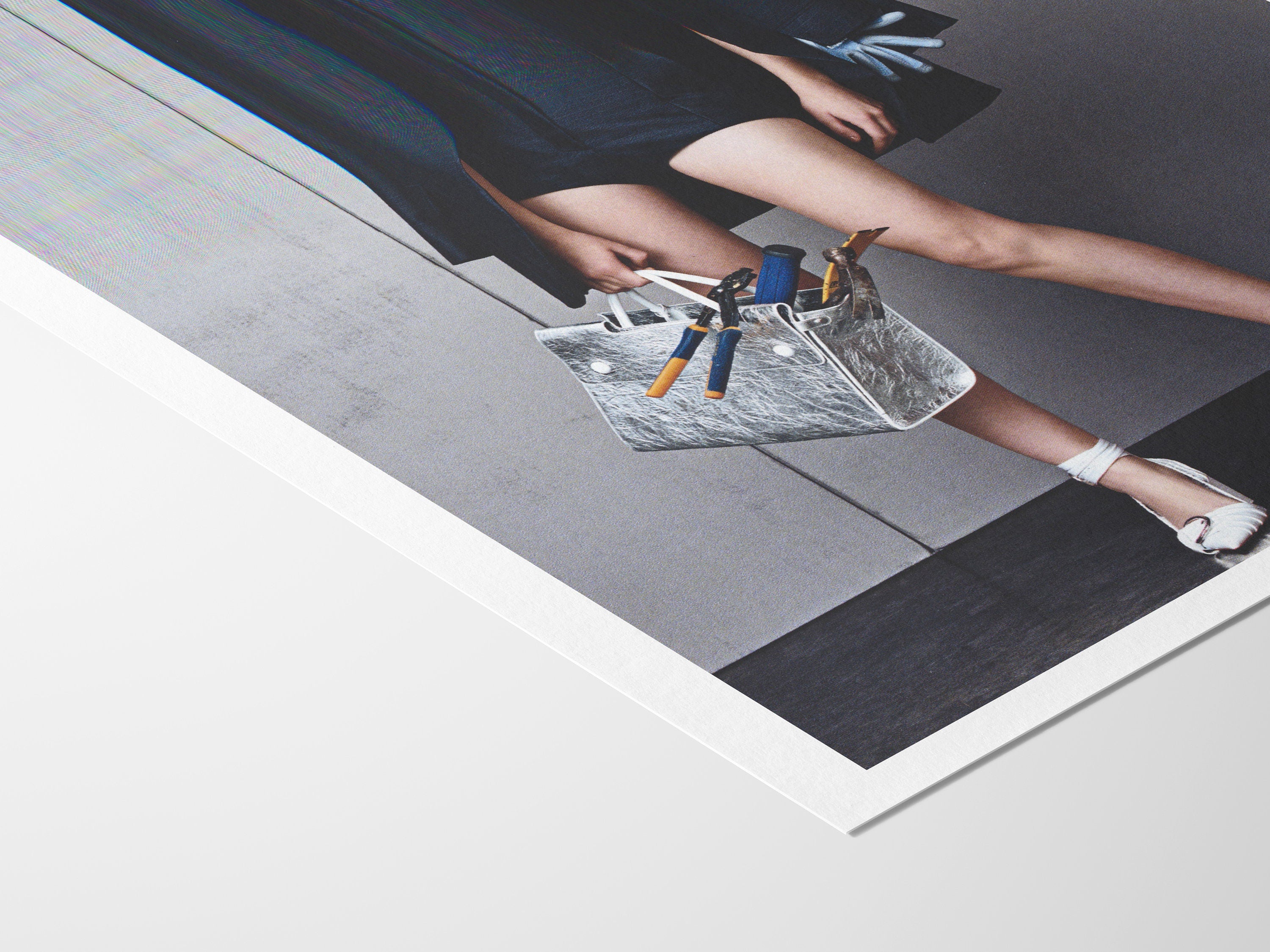 Surrealist Altered Fashion Portrait - Unique Abstract Wall Art for Contemporary Home Decor | Untitled (57) Giclée Print