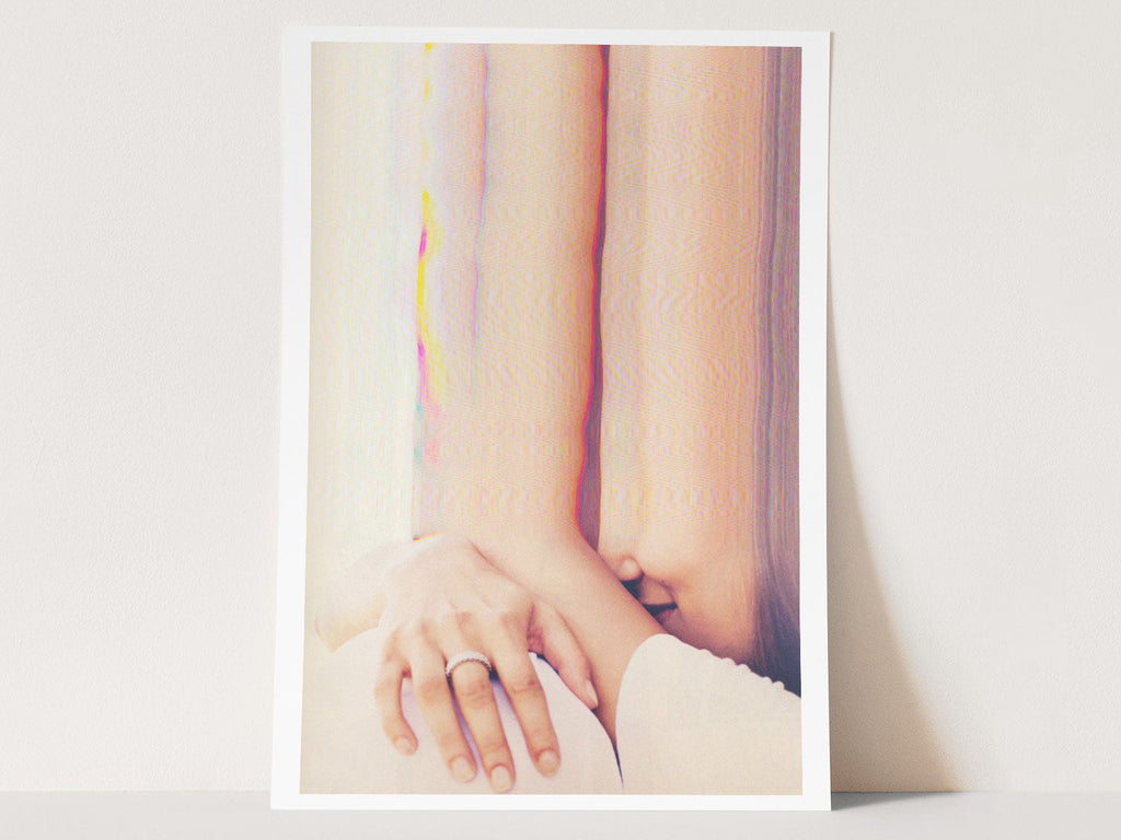 Dreamy Abstract Altered Portrait - Surreal Soft Colors and Textures for Contemporary Home Decor | Untitled (58) Giclée Print