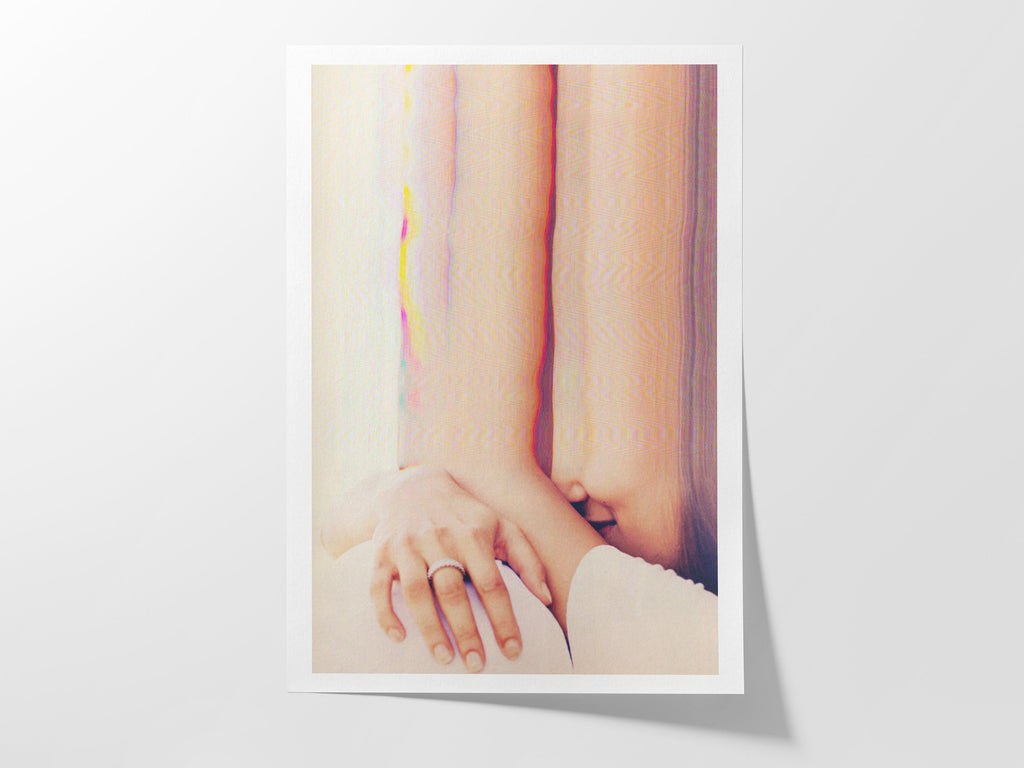 Dreamy Abstract Altered Portrait - Surreal Soft Colors and Textures for Contemporary Home Decor | Untitled (58) Giclée Print