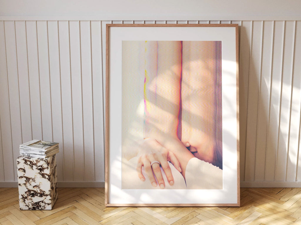Dreamy Abstract Altered Portrait - Surreal Soft Colors and Textures for Contemporary Home Decor | Untitled (58) Giclée Print