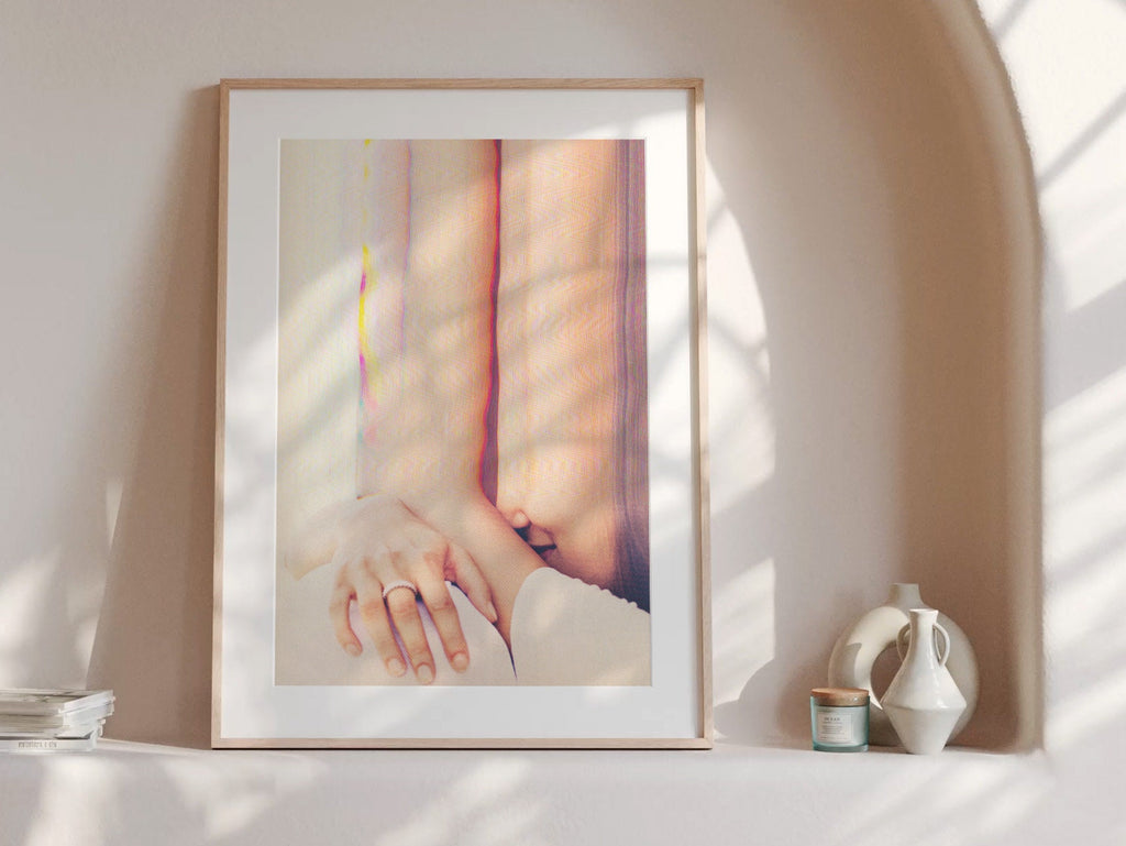 Dreamy Abstract Altered Portrait - Surreal Soft Colors and Textures for Contemporary Home Decor | Untitled (58) Giclée Print