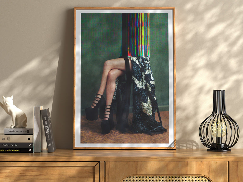 Surreal Altered Fashion Photography Wall Art - Colorful Abstract Elegance for Contemporary Home Decor | Untitled (66) Giclée Print