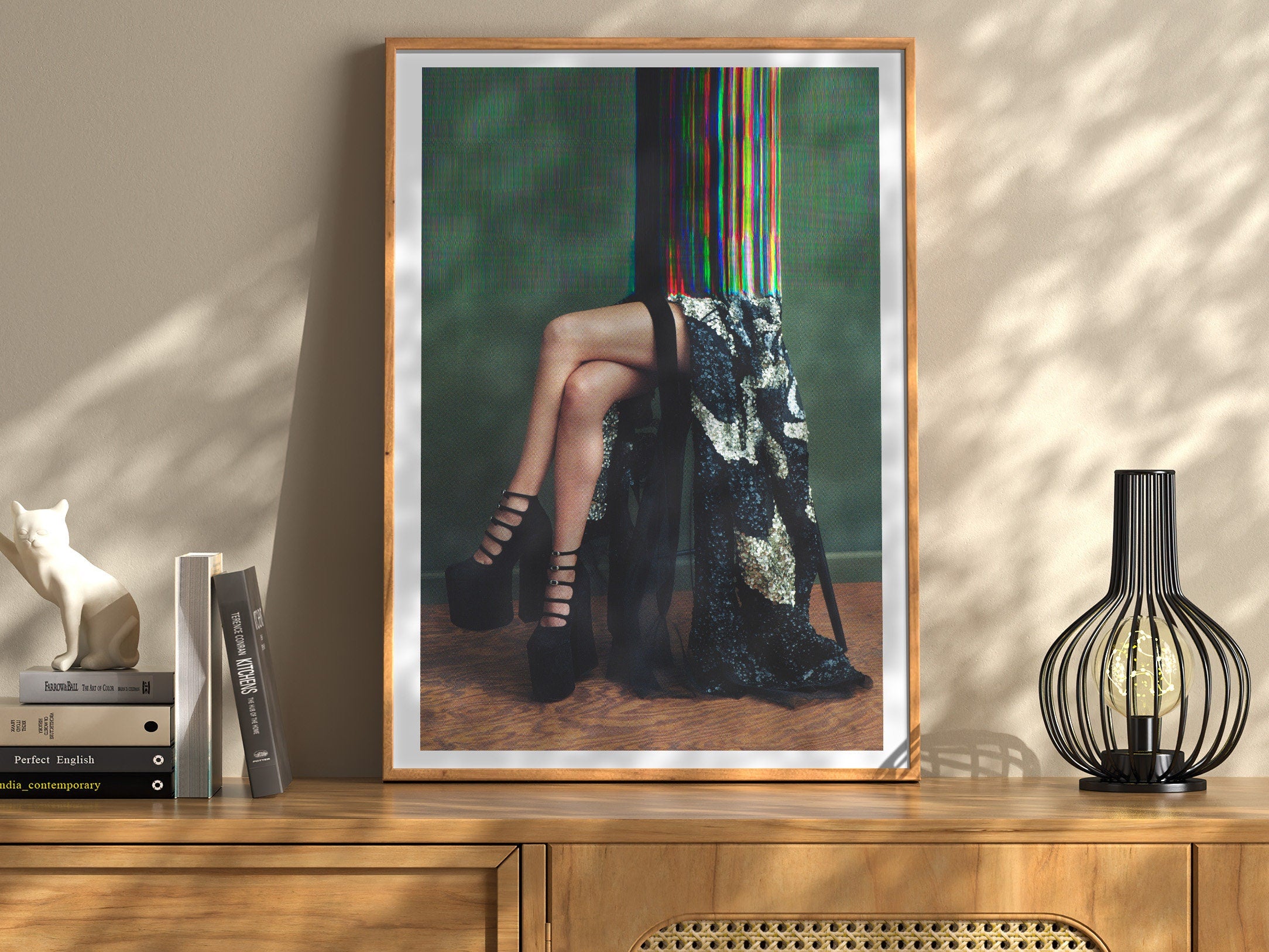 Surreal Altered Fashion Photography Wall Art - Colorful Abstract Elegance for Contemporary Home Decor | Untitled (66) Giclée Print