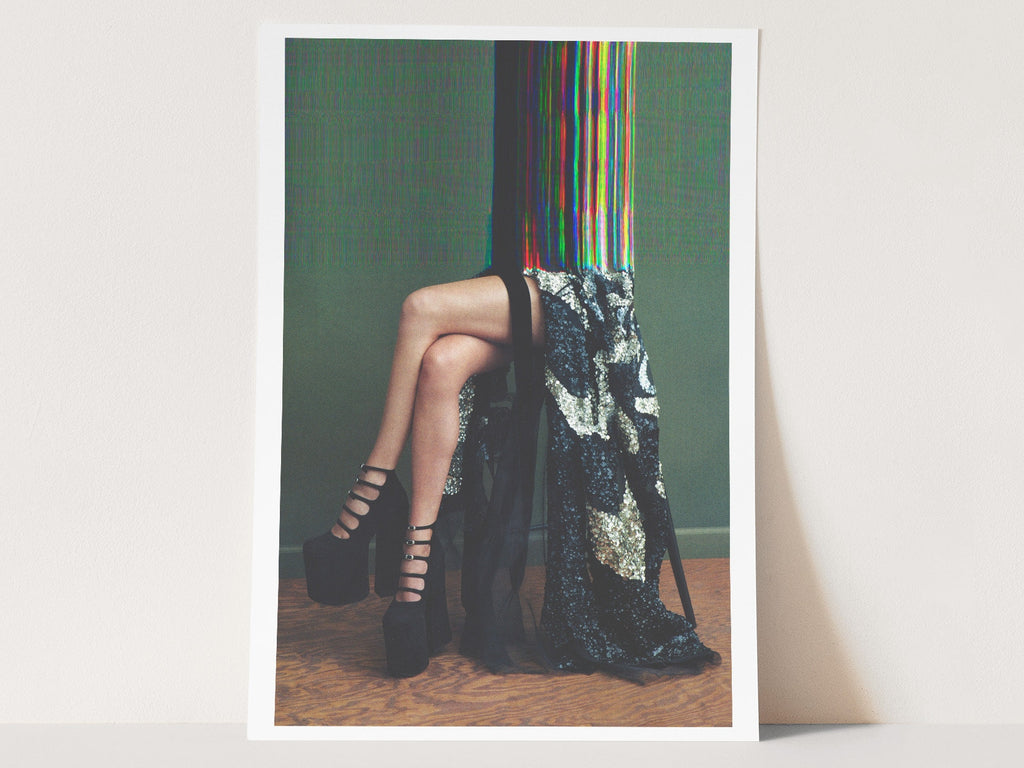 Surreal Altered Fashion Photography Wall Art - Colorful Abstract Elegance for Contemporary Home Decor | Untitled (66) Giclée Print