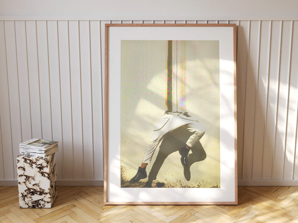 Surreal Altered Fashion Portrait Wall Art - Unique Minimalist Decor for Living Room, Bedroom, or Office | Untitled (67) Giclée Print