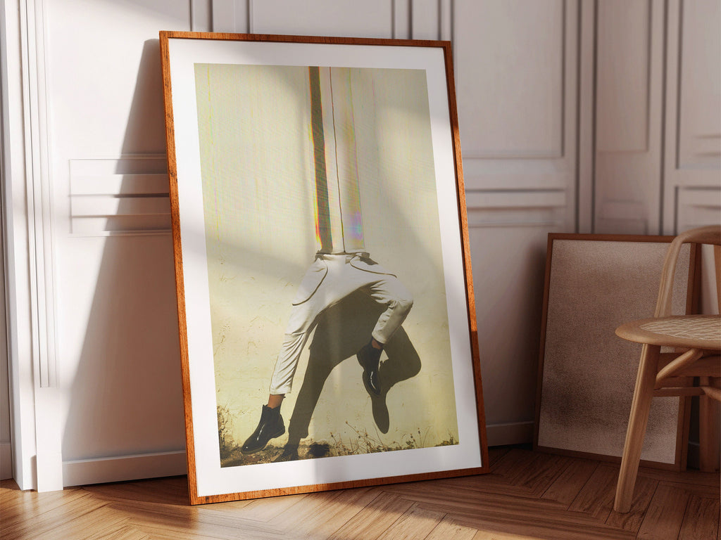 Surreal Altered Fashion Portrait Wall Art - Unique Minimalist Decor for Living Room, Bedroom, or Office | Untitled (67) Giclée Print