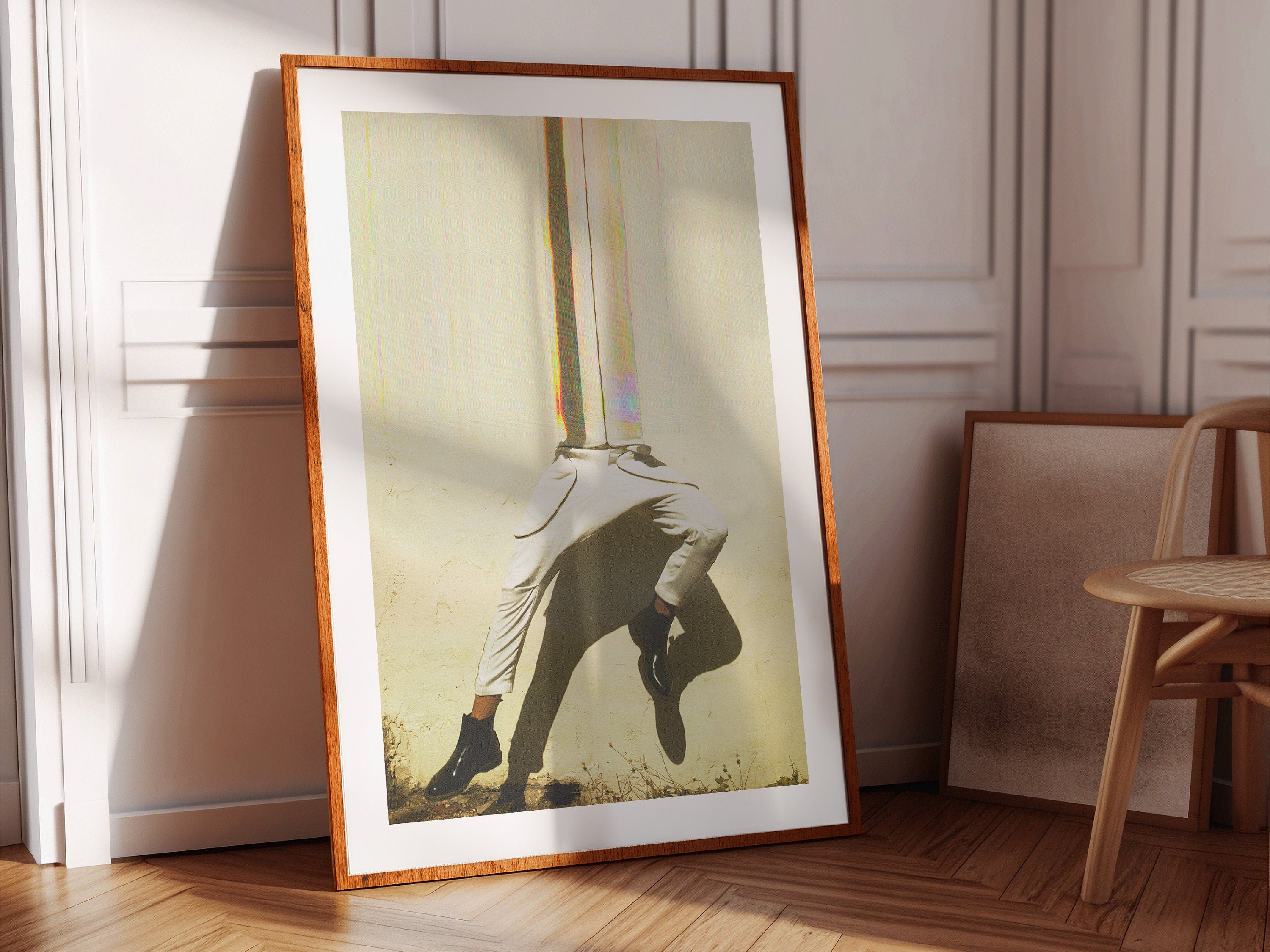 Surreal Altered Fashion Portrait Wall Art - Unique Minimalist Decor for Living Room, Bedroom, or Office | Untitled (67) Giclée Print