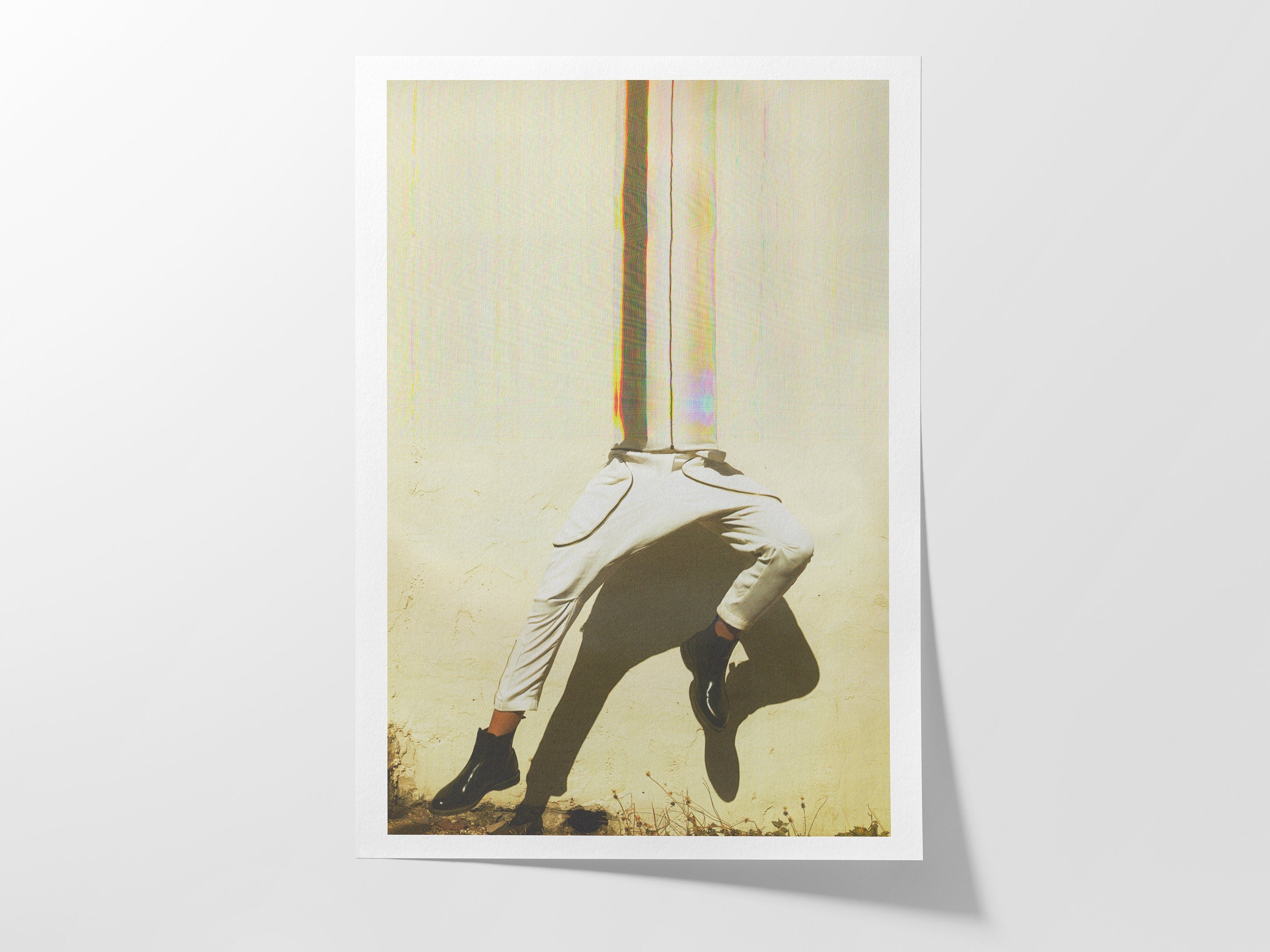 Surreal Altered Fashion Portrait Wall Art - Unique Minimalist Decor for Living Room, Bedroom, or Office | Untitled (67) Giclée Print