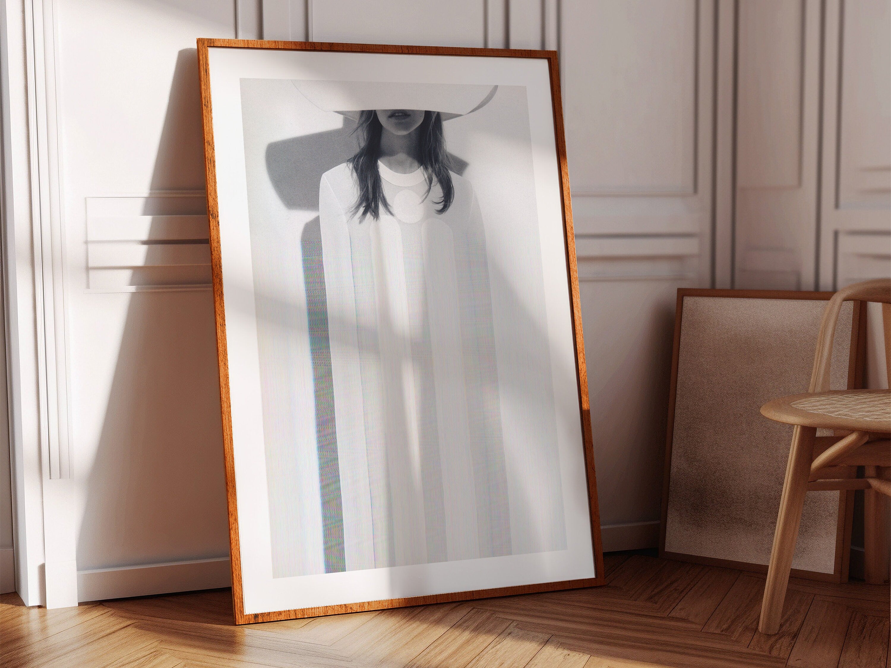 Ethereal Minimalist Portrait Art Print - Surreal Fashion Wall Decor for Contemporary Home, Office, Living Spac | Untitled (74) Giclée Print