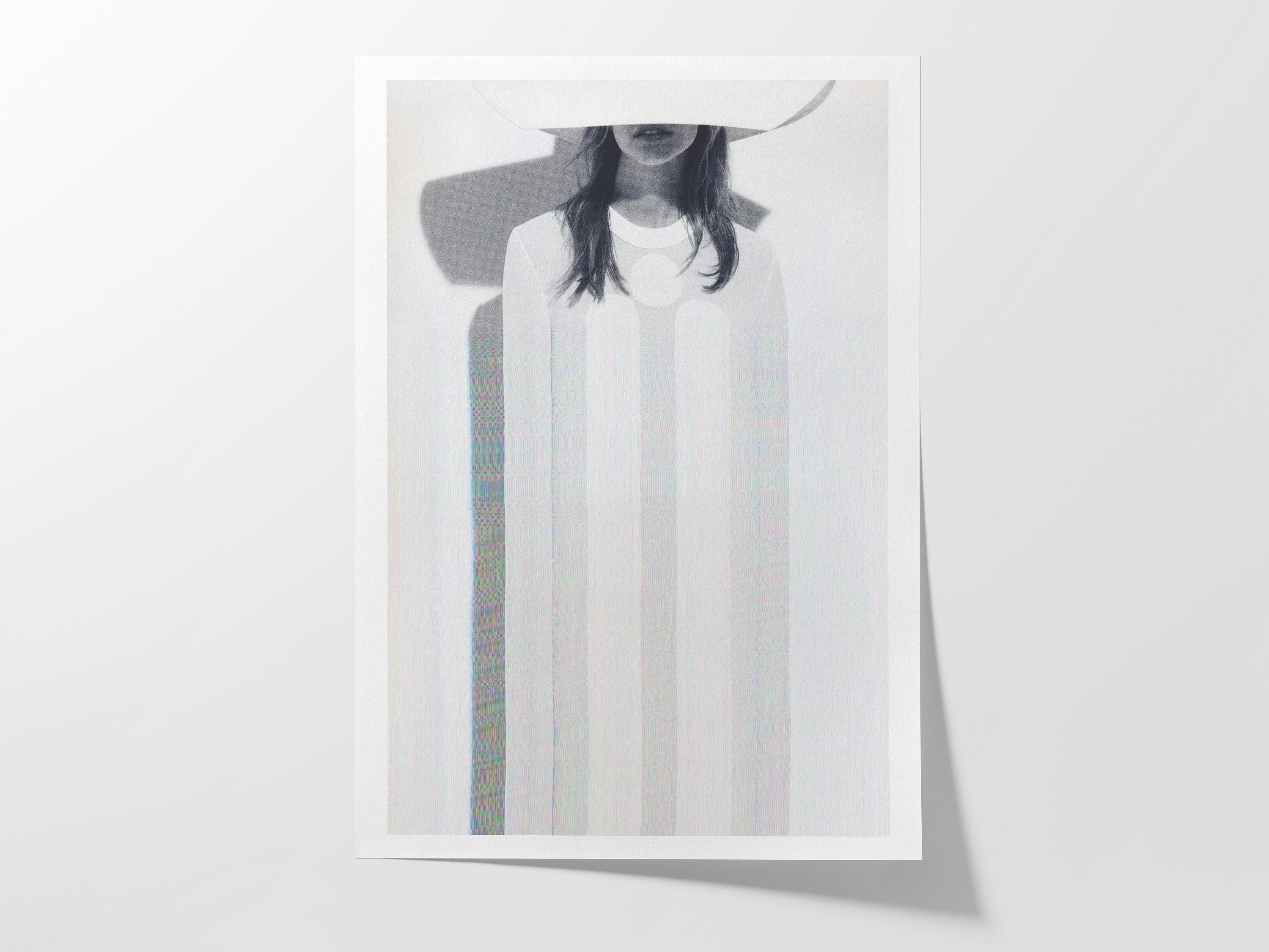 Ethereal Minimalist Portrait Art Print - Surreal Fashion Wall Decor for Contemporary Home, Office, Living Spac | Untitled (74) Giclée Print