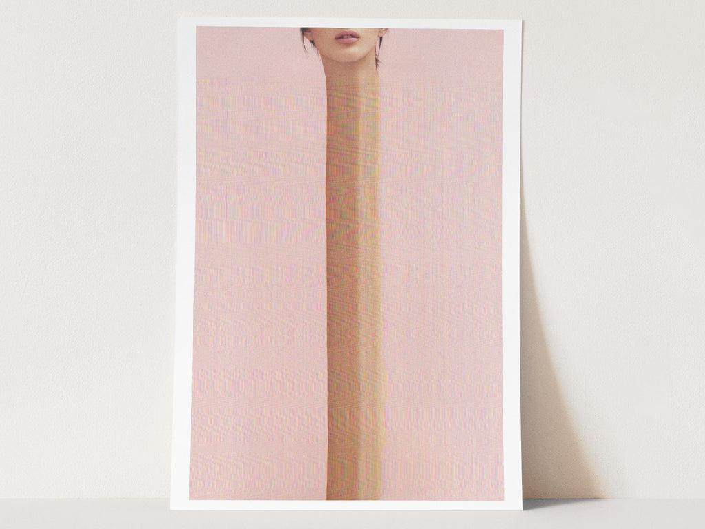 Surreal Altered Portrait Wall Art - Unique Minimalist Decor for Modern Home, Office, or Living Space | Untitled (75) Giclée Print