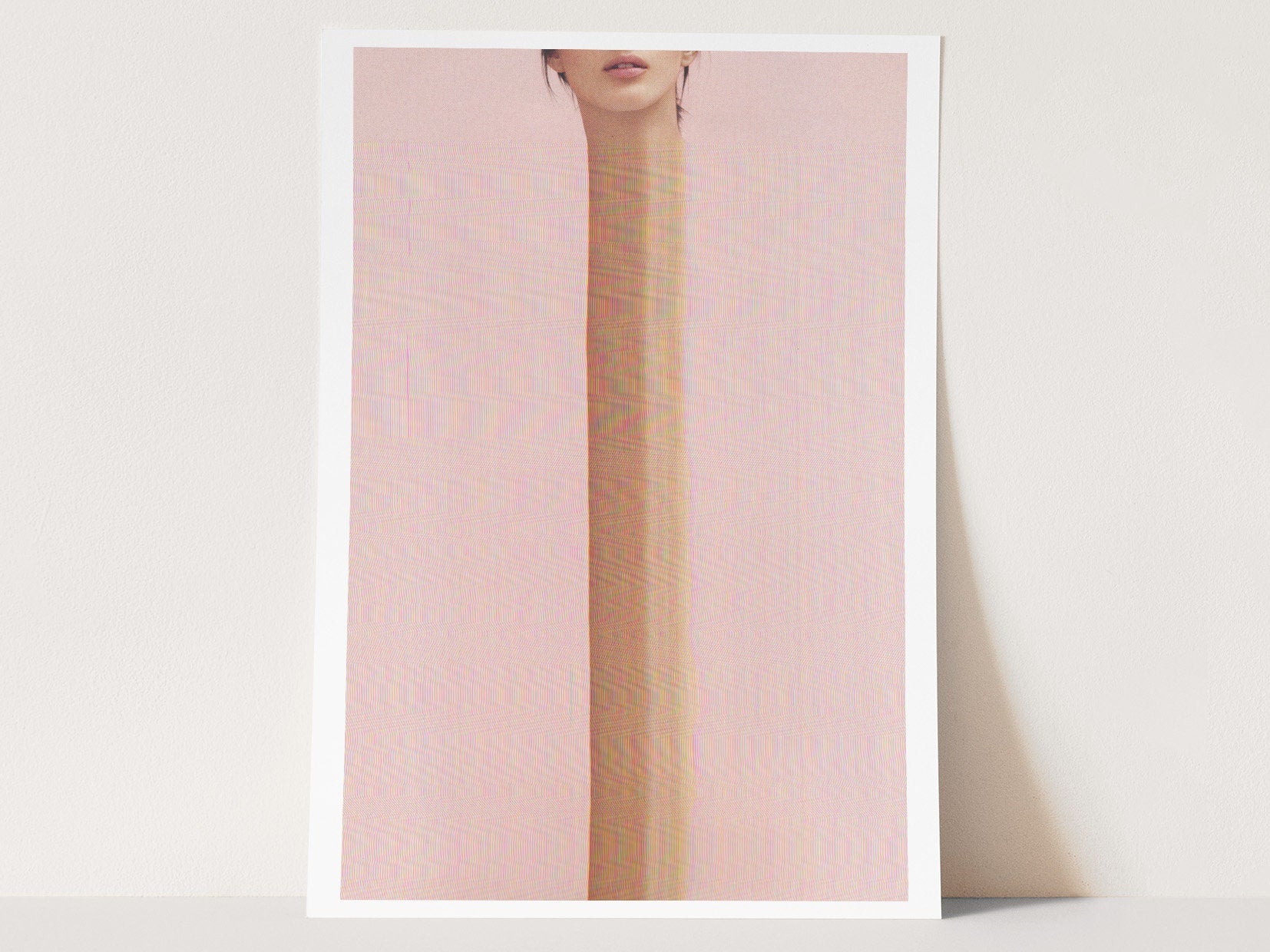 Surreal Altered Portrait Wall Art - Unique Minimalist Decor for Modern Home, Office, or Living Space | Untitled (75) Giclée Print