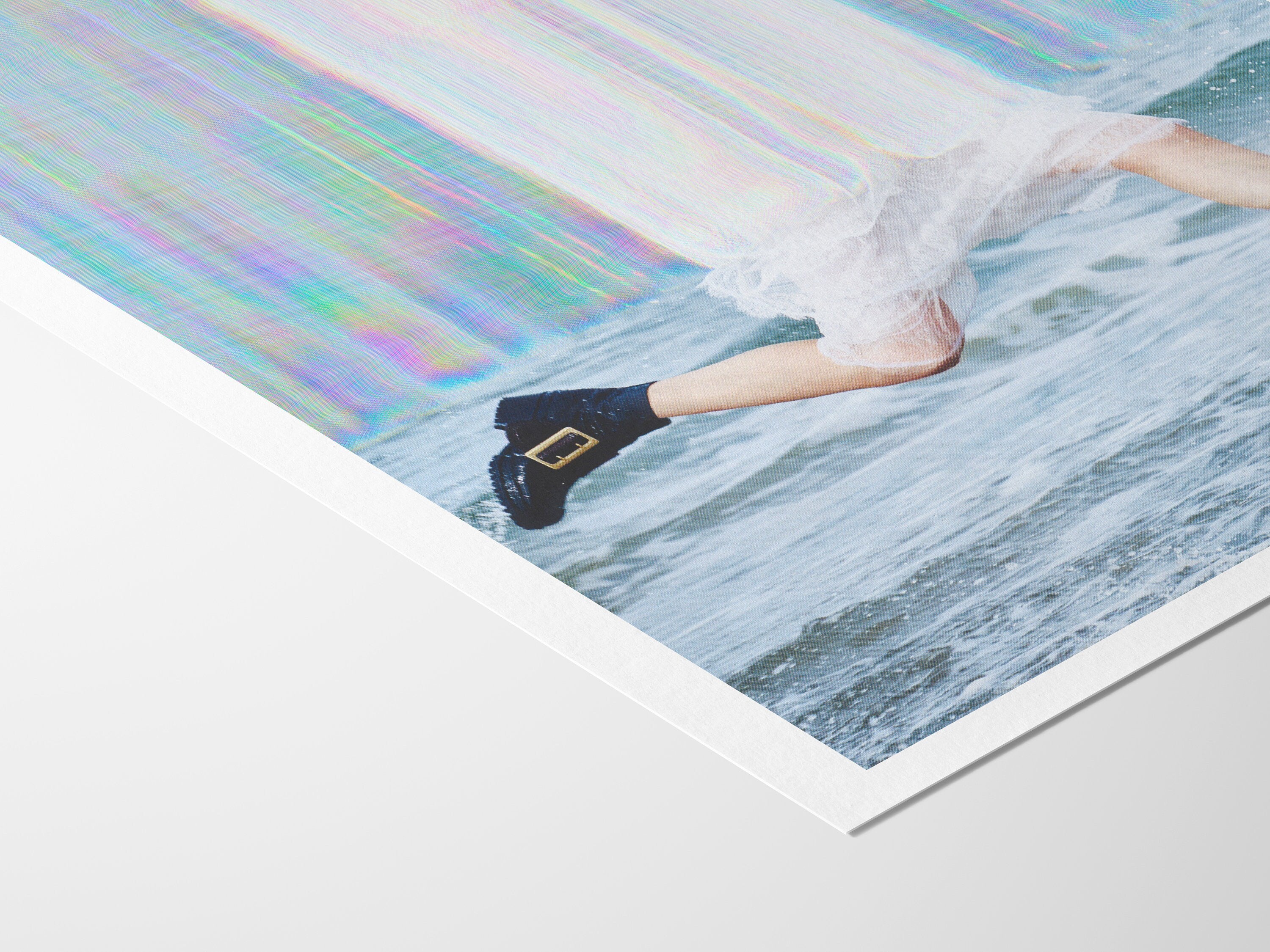 Ethereal Surrealist Fashion Photo Art - Dreamy Glitch Aesthetic Wall Decor for Home, Office, Living Space | Untitled (76) Giclée Print