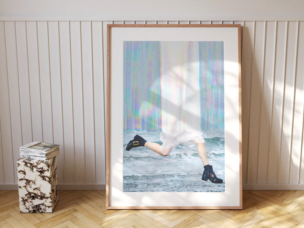 Ethereal Surrealist Fashion Photo Art - Dreamy Glitch Aesthetic Wall Decor for Home, Office, Living Space | Untitled (76) Giclée Print