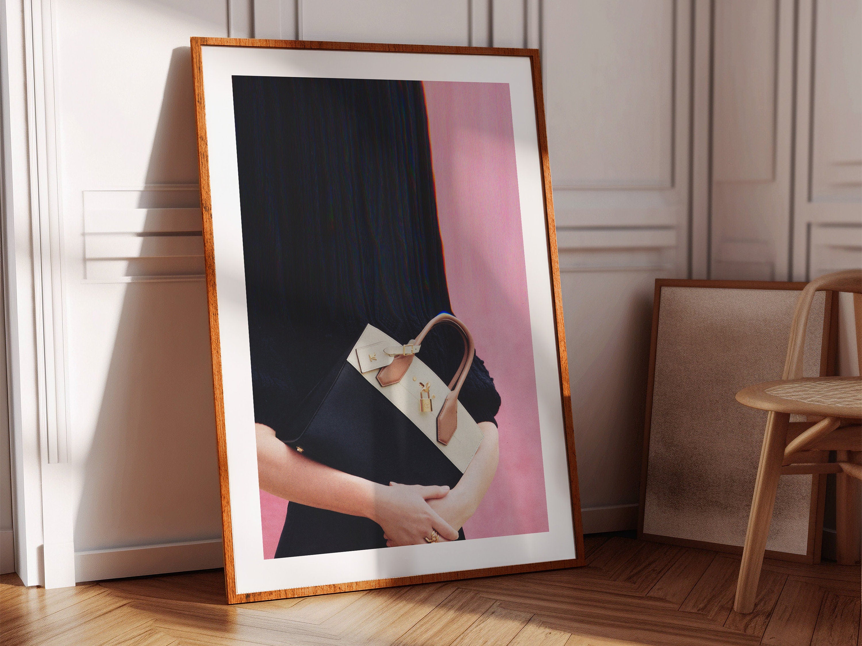 Stylish Minimalist Fashion Art Print - Chic Handbag Wall Decor for Elegant Home, Office, or Boutique Space | Untitled (77) Giclée Print