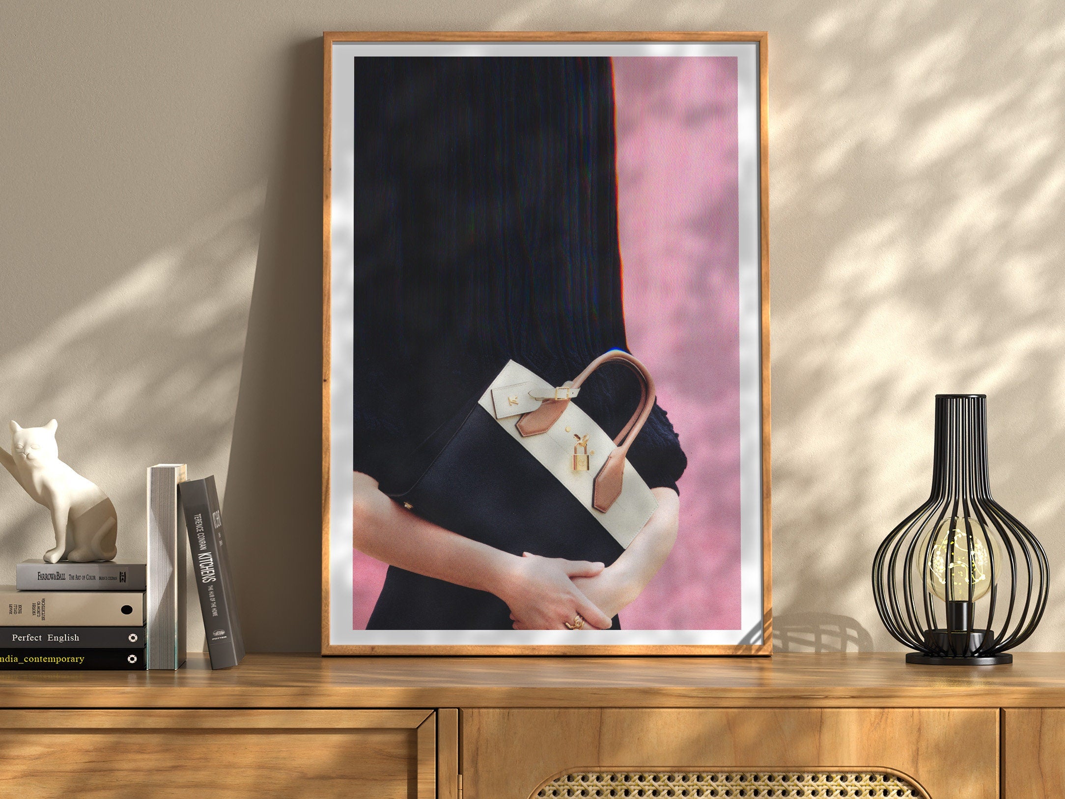 Stylish Minimalist Fashion Art Print - Chic Handbag Wall Decor for Elegant Home, Office, or Boutique Space | Untitled (77) Giclée Print