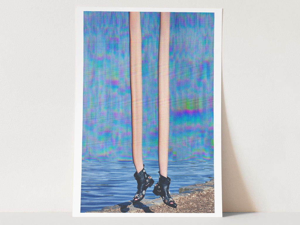 Surreal Altered Fashion Photo Art - Unique Colorful Wall Decor for Home, Office, Living Room, or Bedroom | Untitled (83) Giclée Print