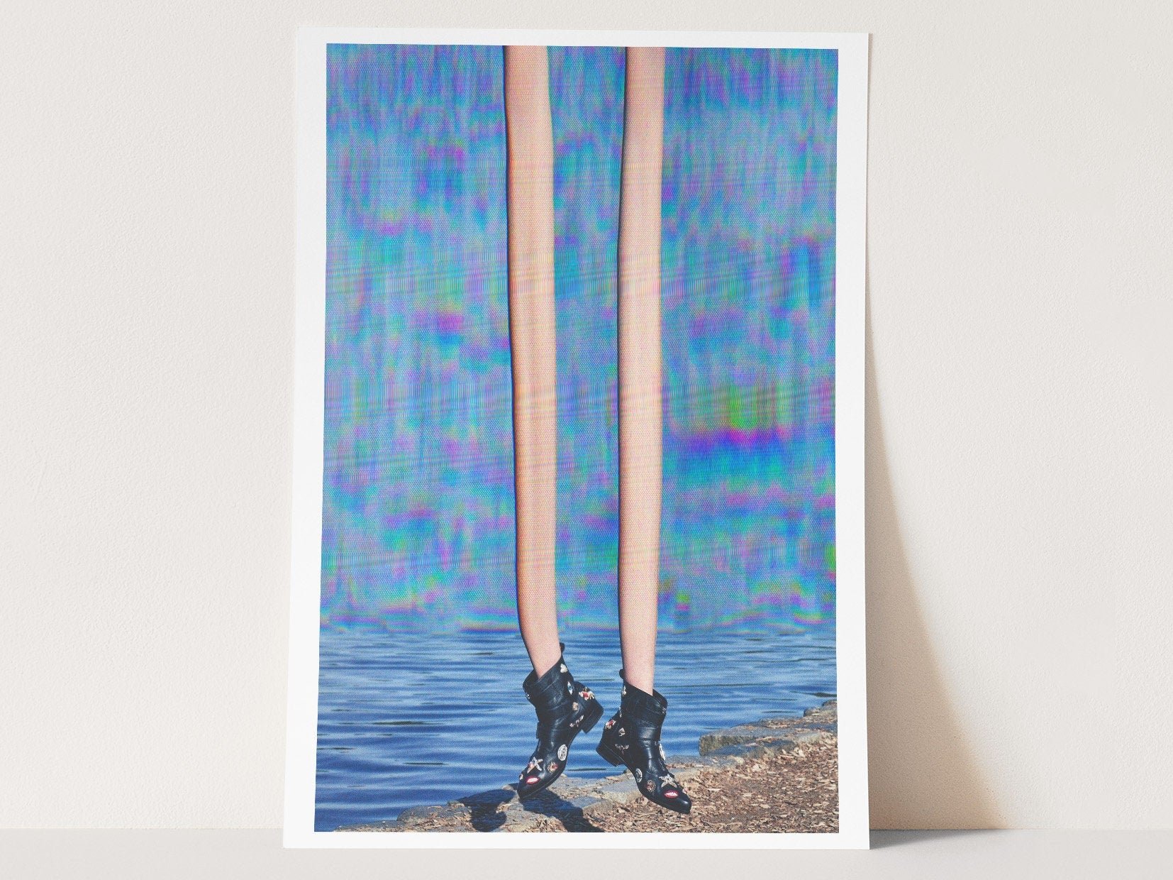 Surreal Altered Fashion Photo Art - Unique Colorful Wall Decor for Home, Office, Living Room, or Bedroom | Untitled (83) Giclée Print