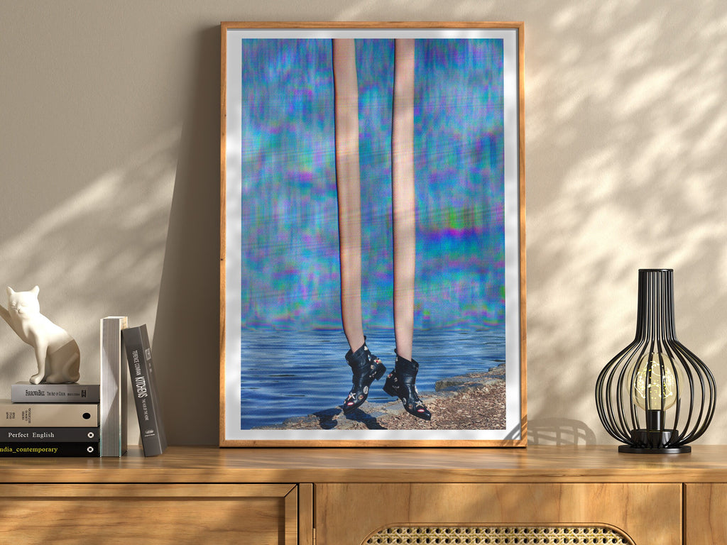 Surreal Altered Fashion Photo Art - Unique Colorful Wall Decor for Home, Office, Living Room, or Bedroom | Untitled (83) Giclée Print