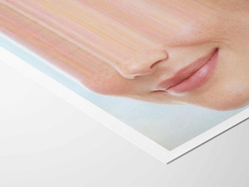 Smiling Woman Altered Portrait Photo - Cute Contemporary Wall Art for Home, Office, Living Room, Bedroom | Untitled (87) Giclée Print