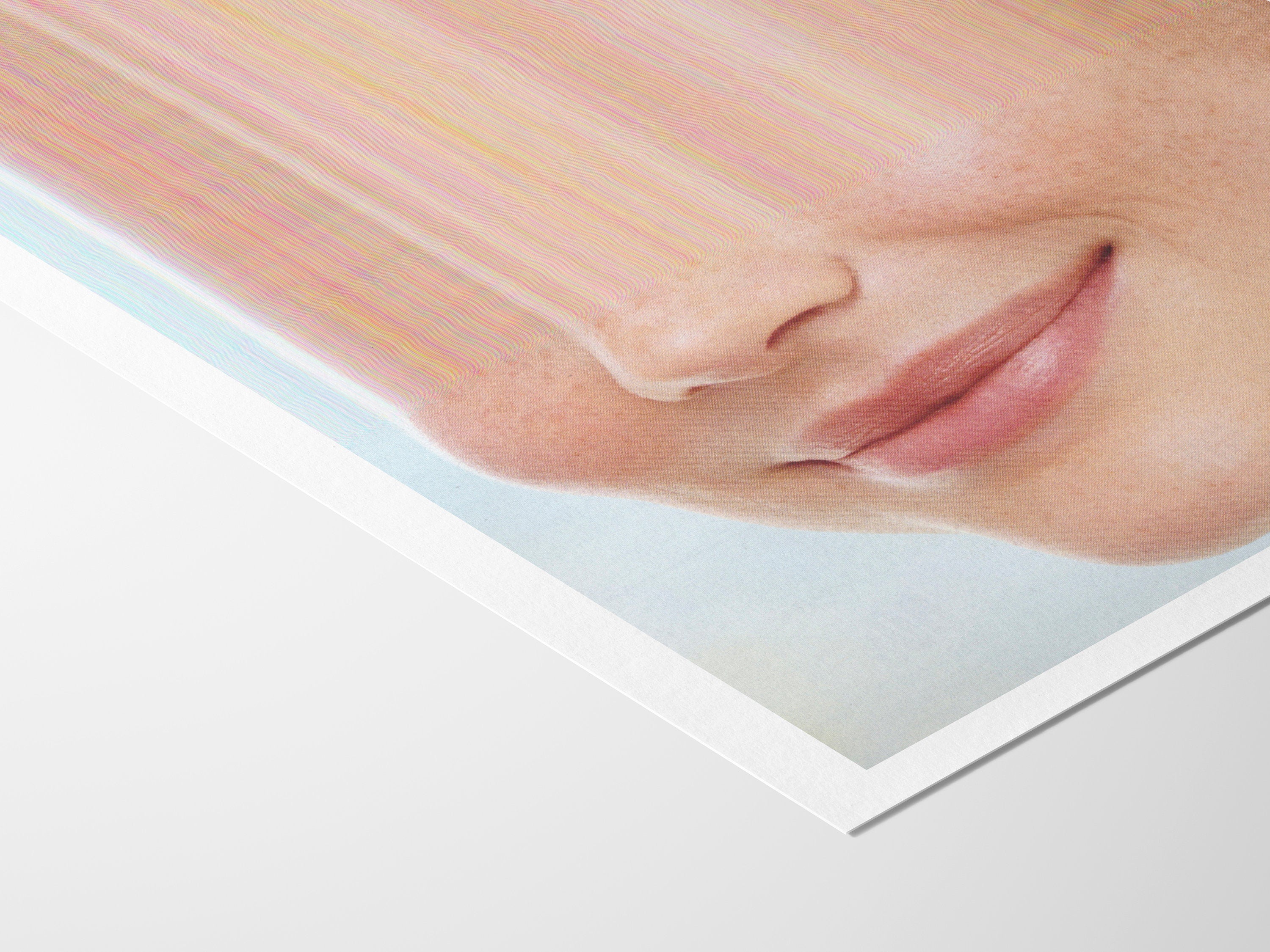 Smiling Woman Altered Portrait Photo - Cute Contemporary Wall Art for Home, Office, Living Room, Bedroom | Untitled (87) Giclée Print